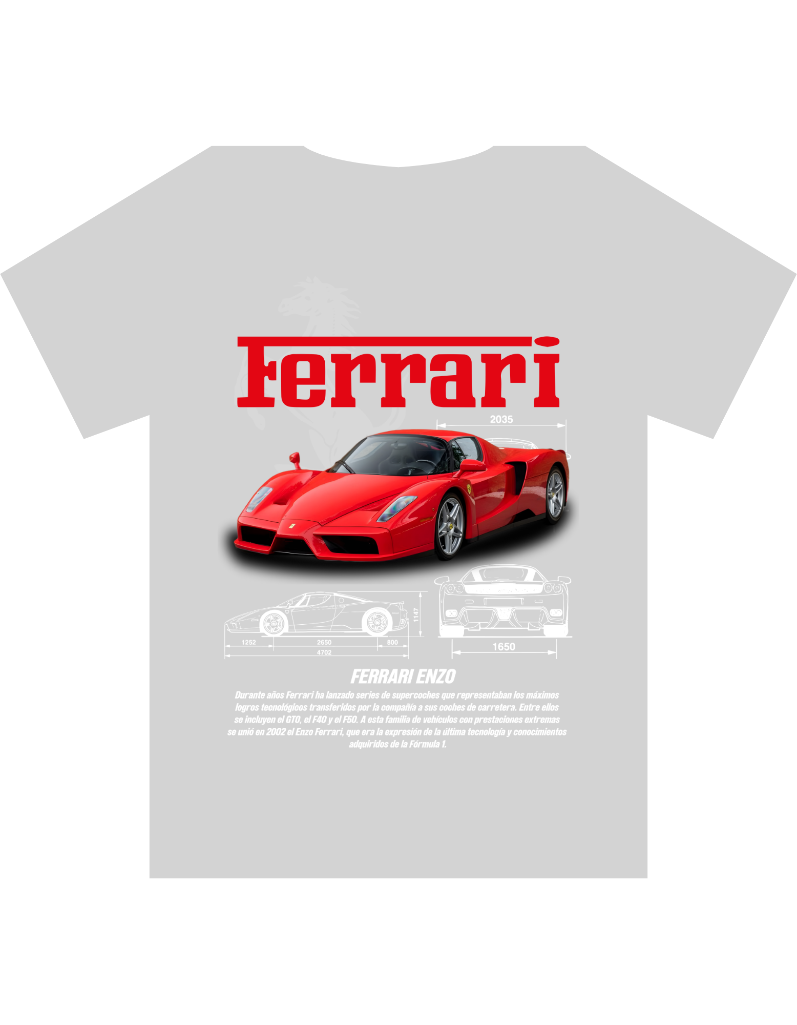 Custom Printed Shirts: Ferrari