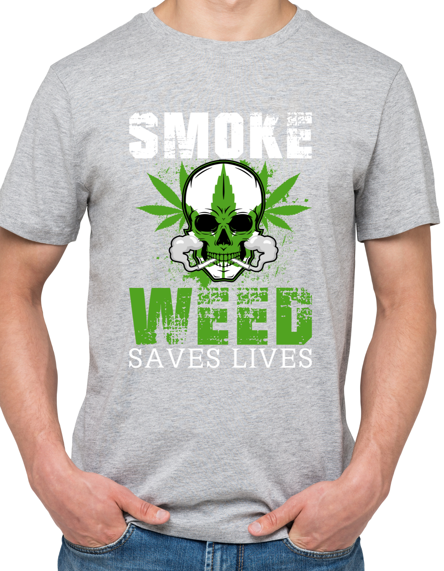 Custom Printed Shirt: Weed Saves Lives