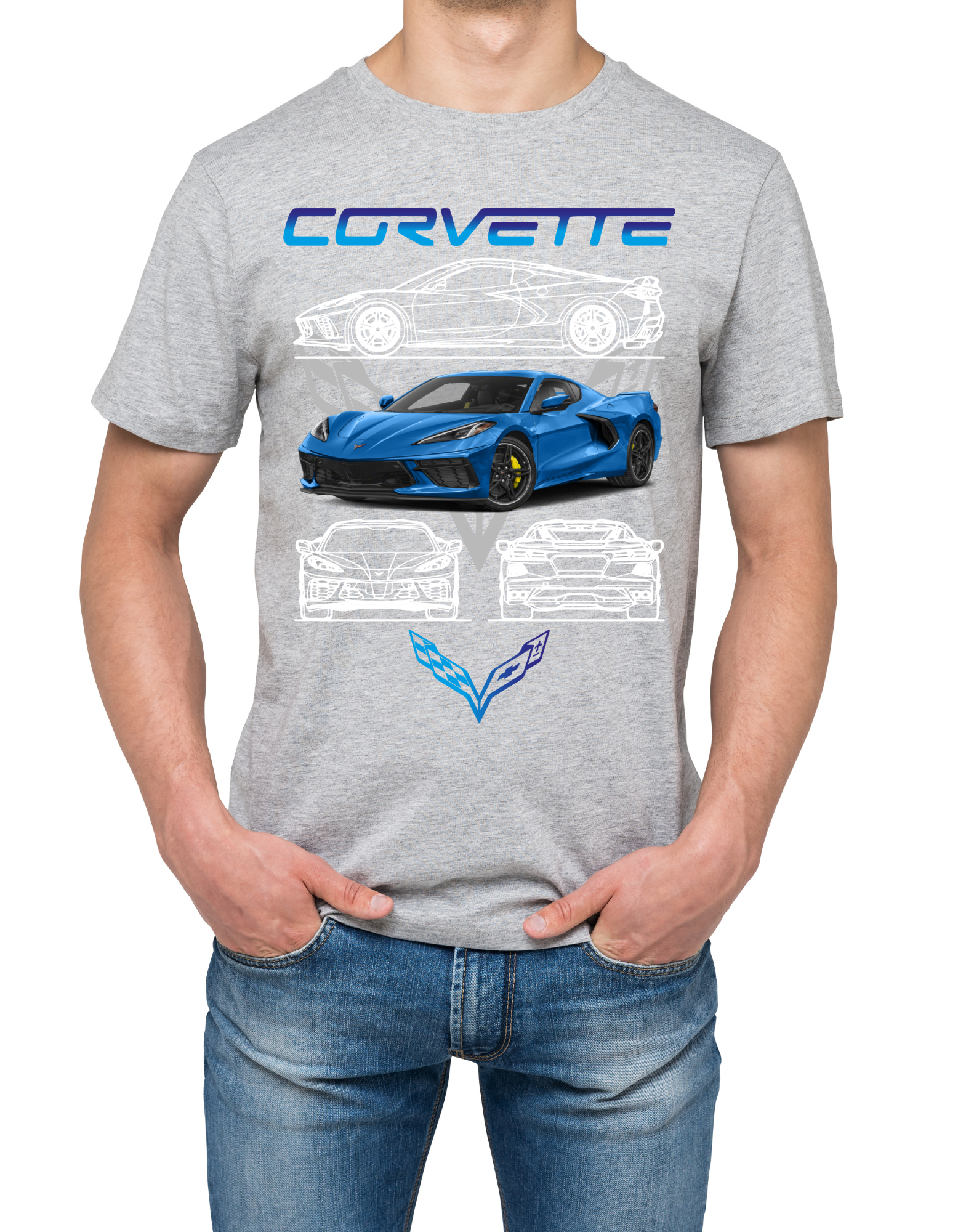 Custom Printed Shirts: Corvette