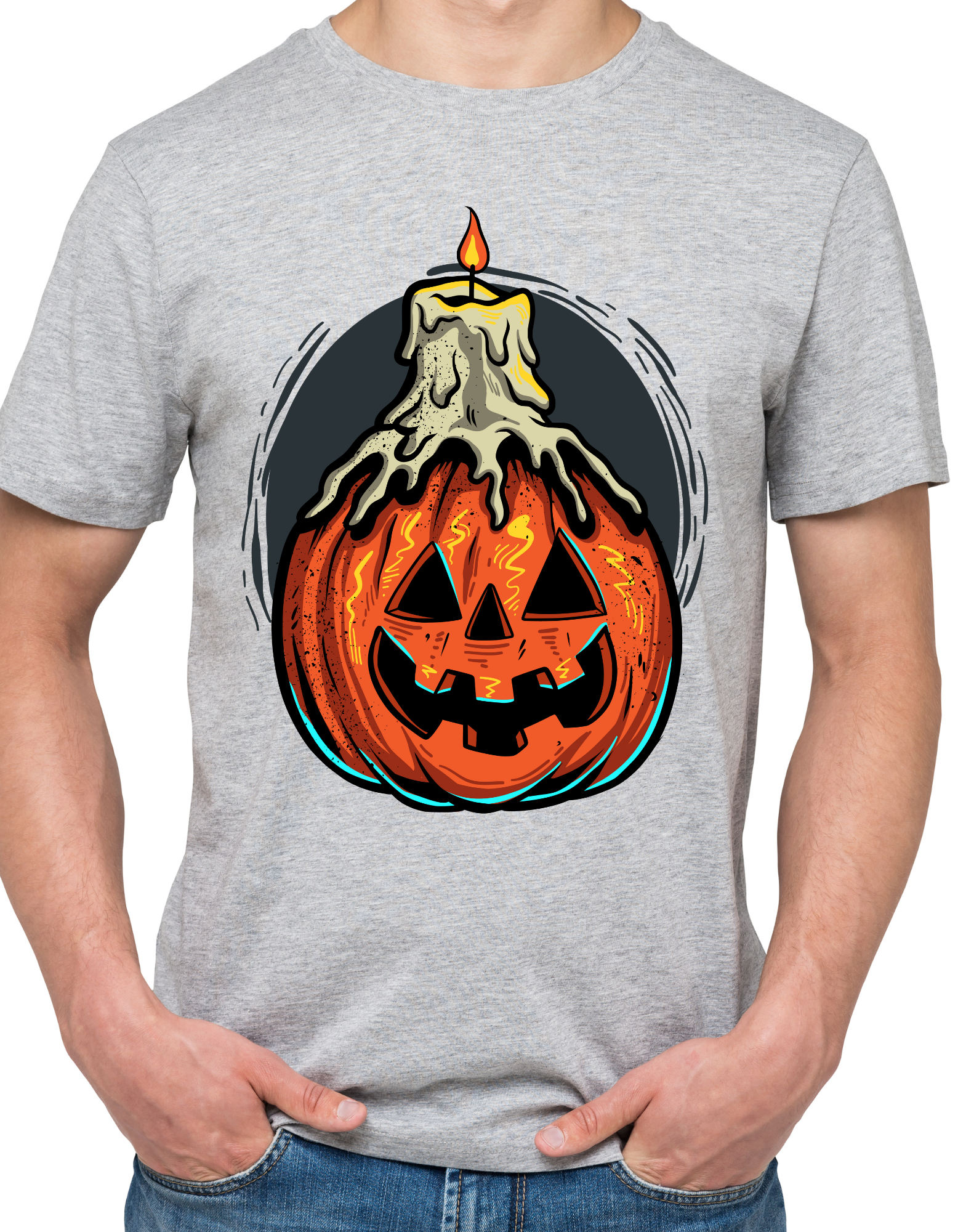 Custom Printed Shirts: Halloween Candle