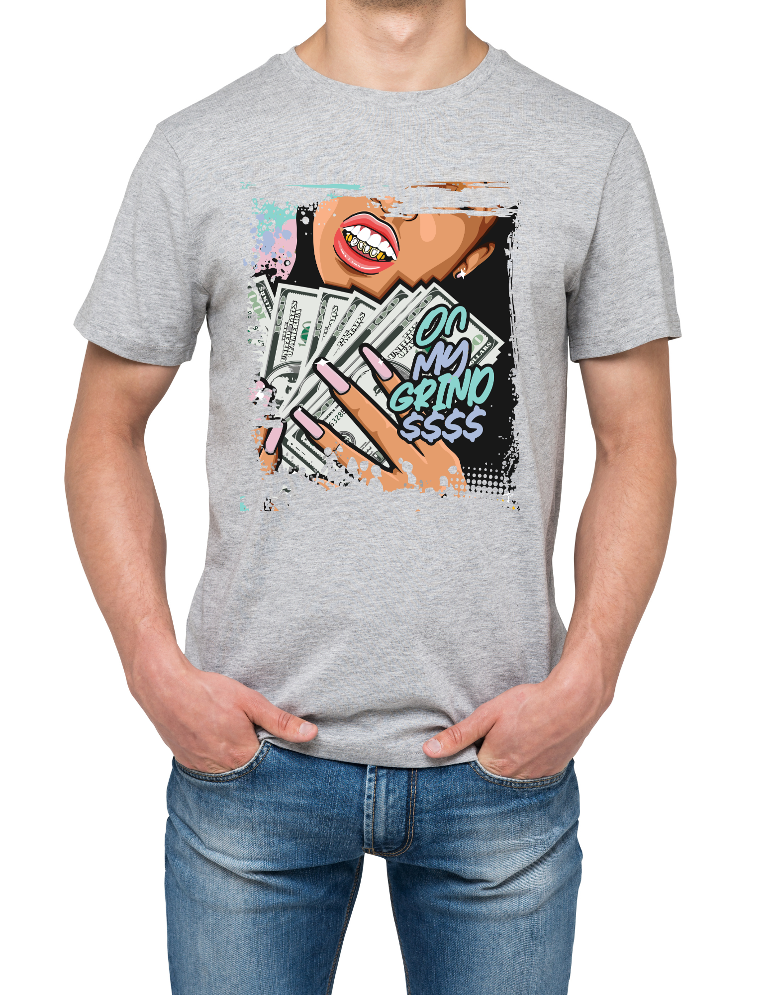 Custom Printed Shirts: On My Grind $$$$