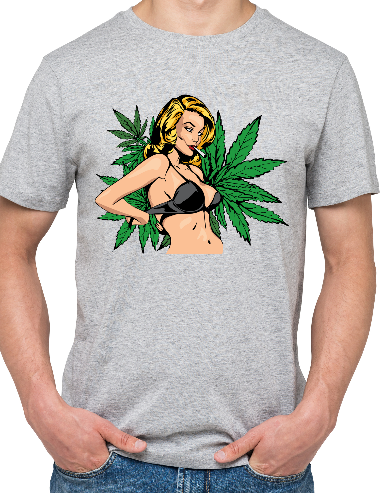 Custom Print: Weed Girl