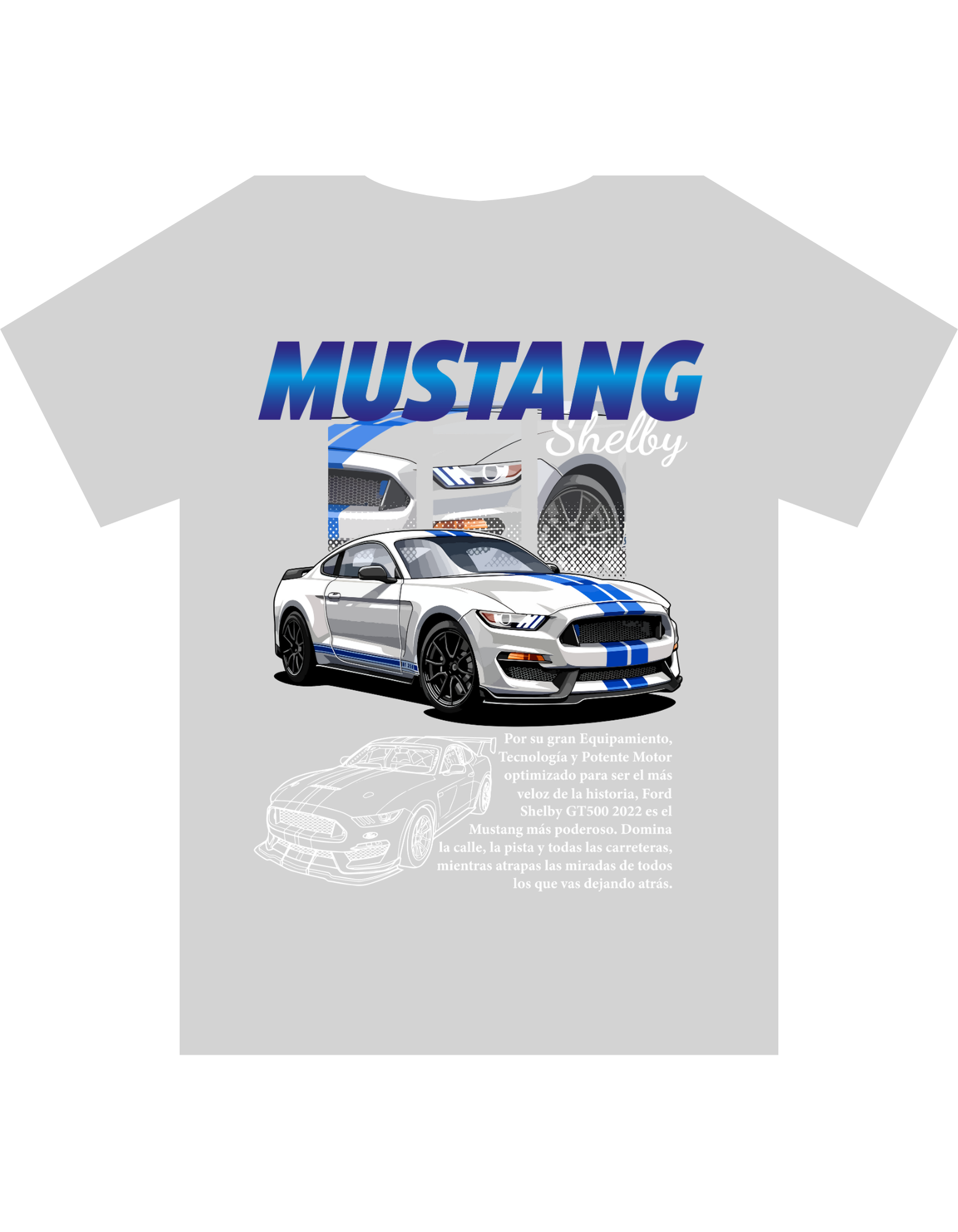 Custom Printed Shirts: Mustang Shelby