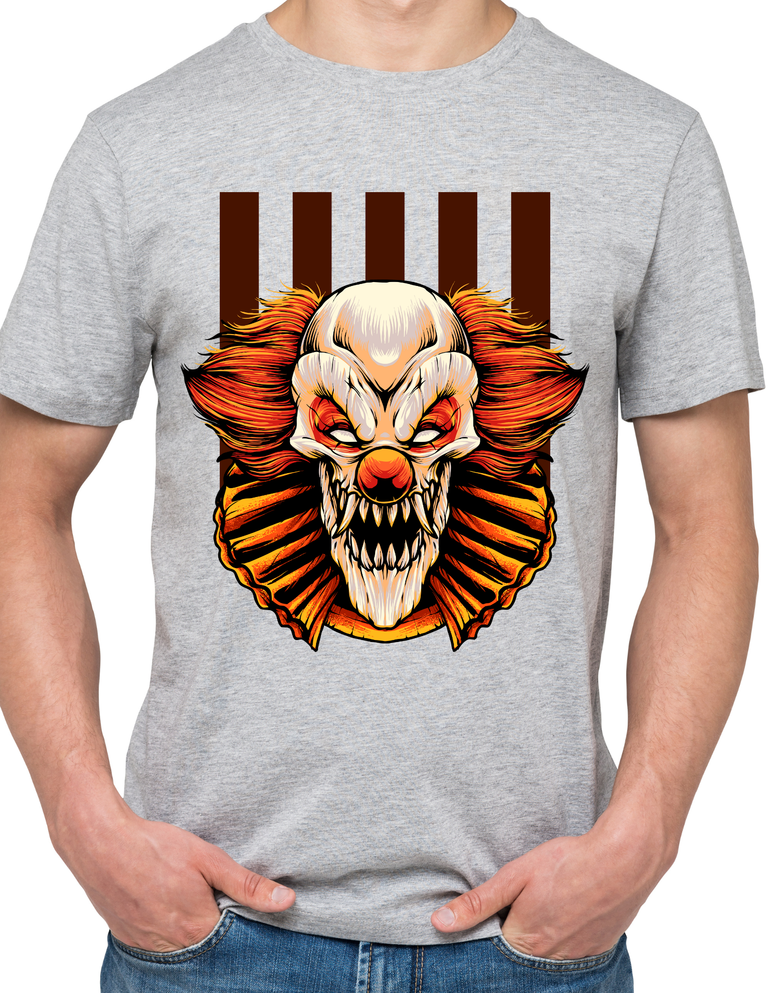 Custom Printed Shirts: Halloween Zombie Joker