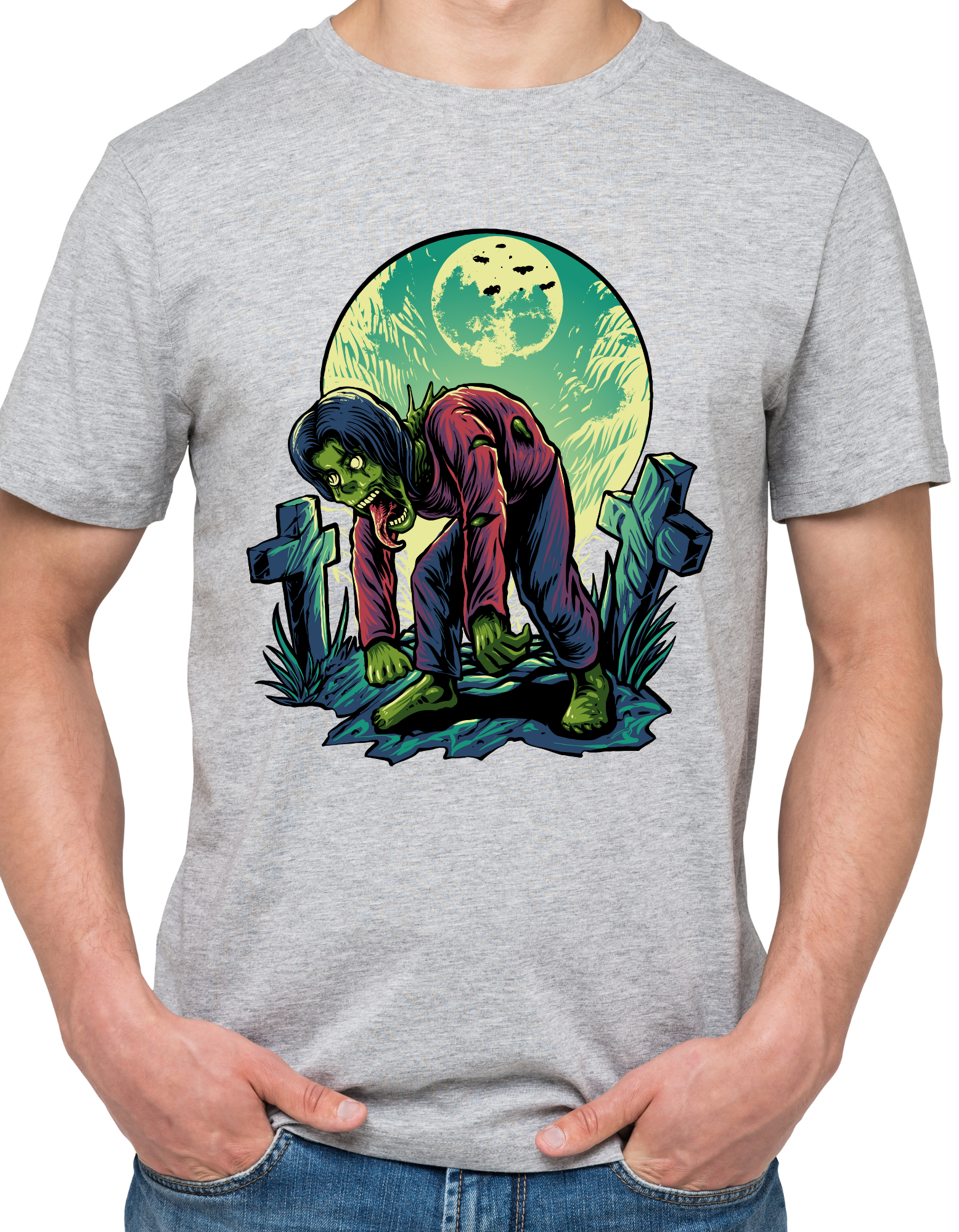 Custom Printed Shirts: Halloween Zombie Land
