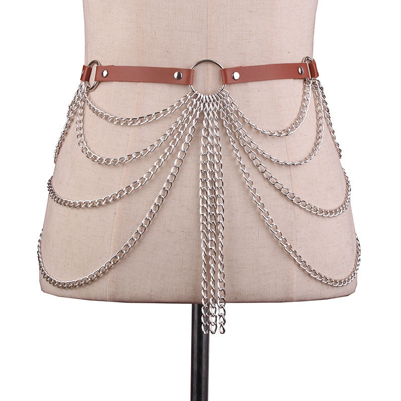 European And American PU Decoration Belt Multi-layer