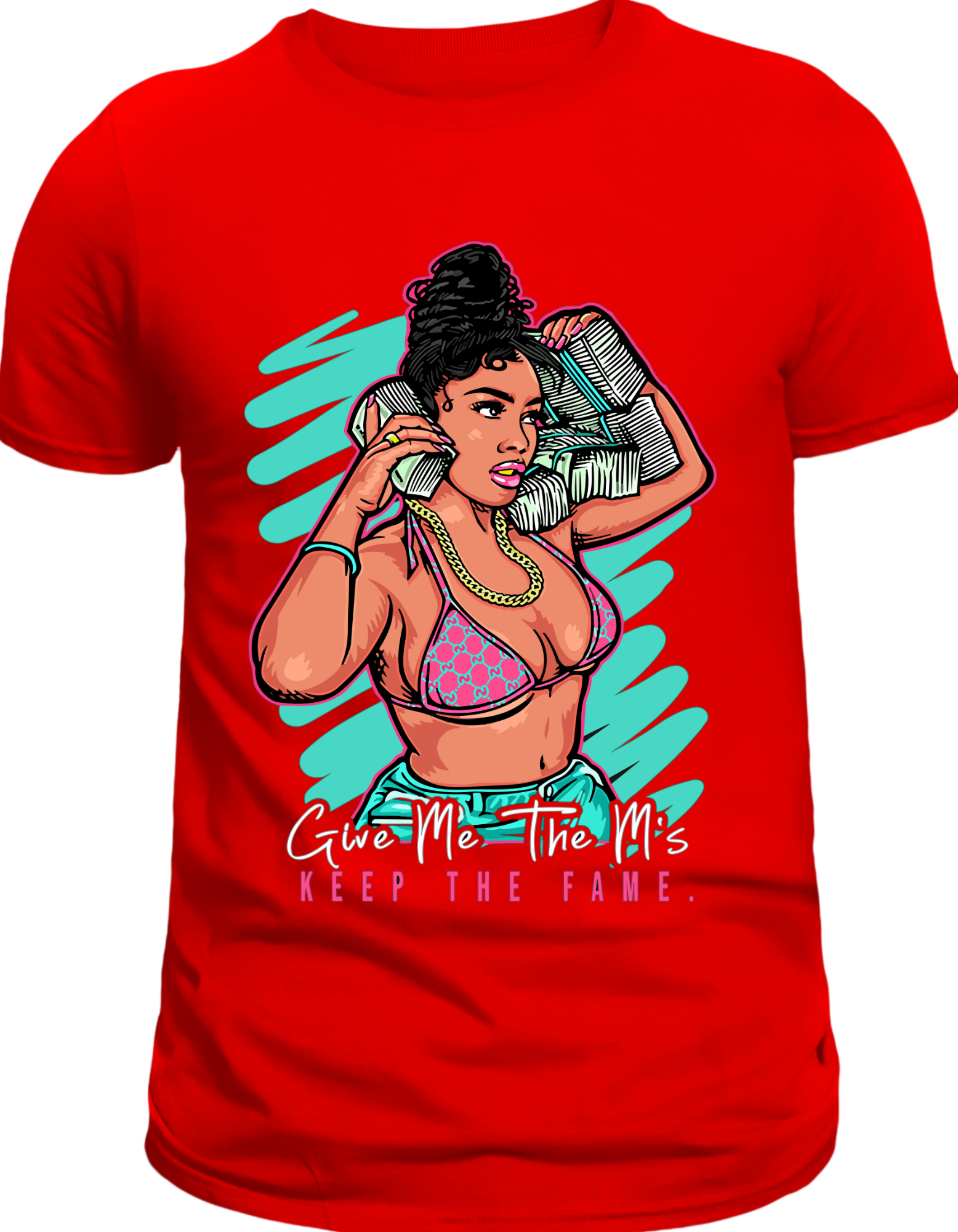 Custom Printed Shirts: Give Me The M's Keep the Fame