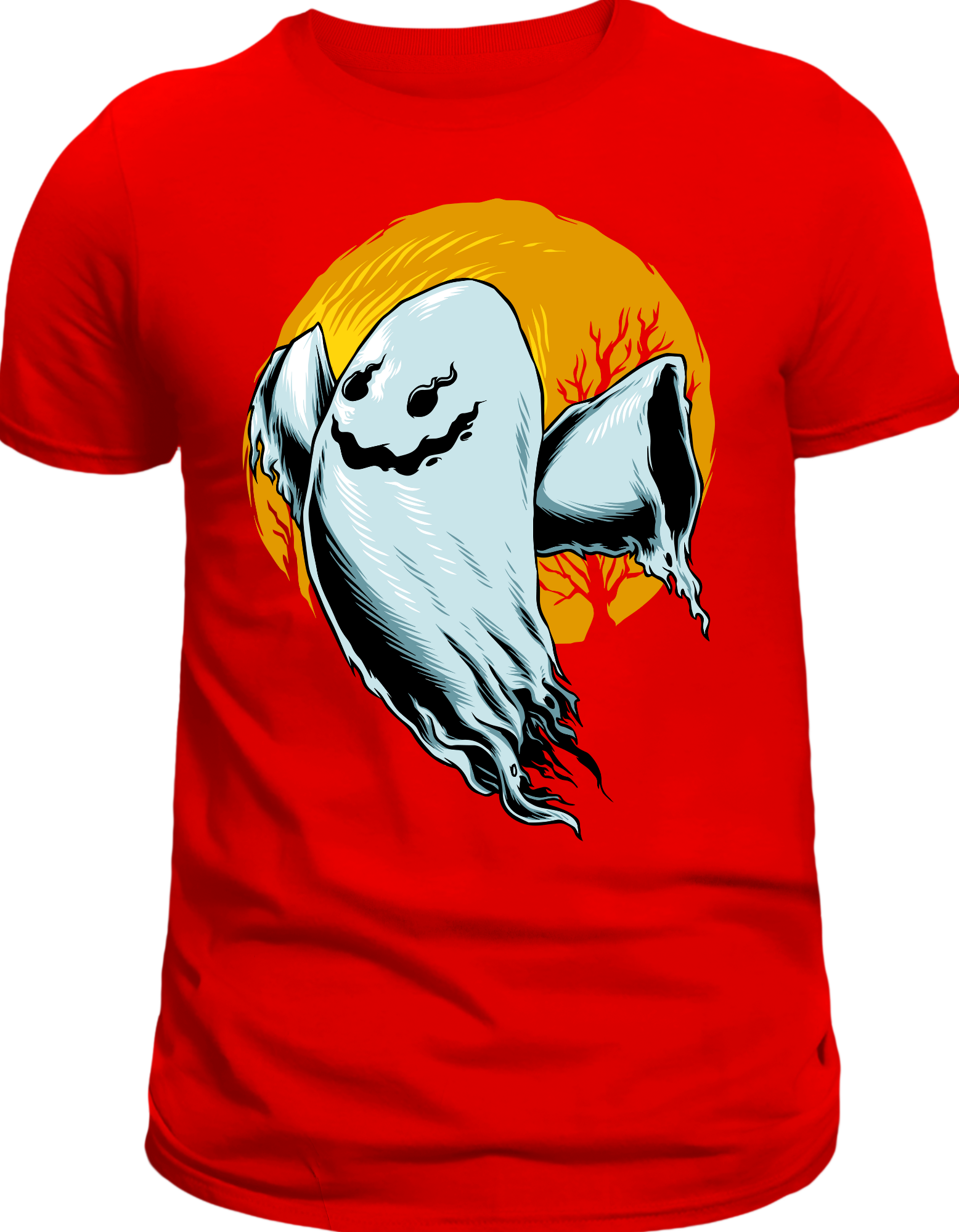 Custom Printed Shirts: Halloween Ghost