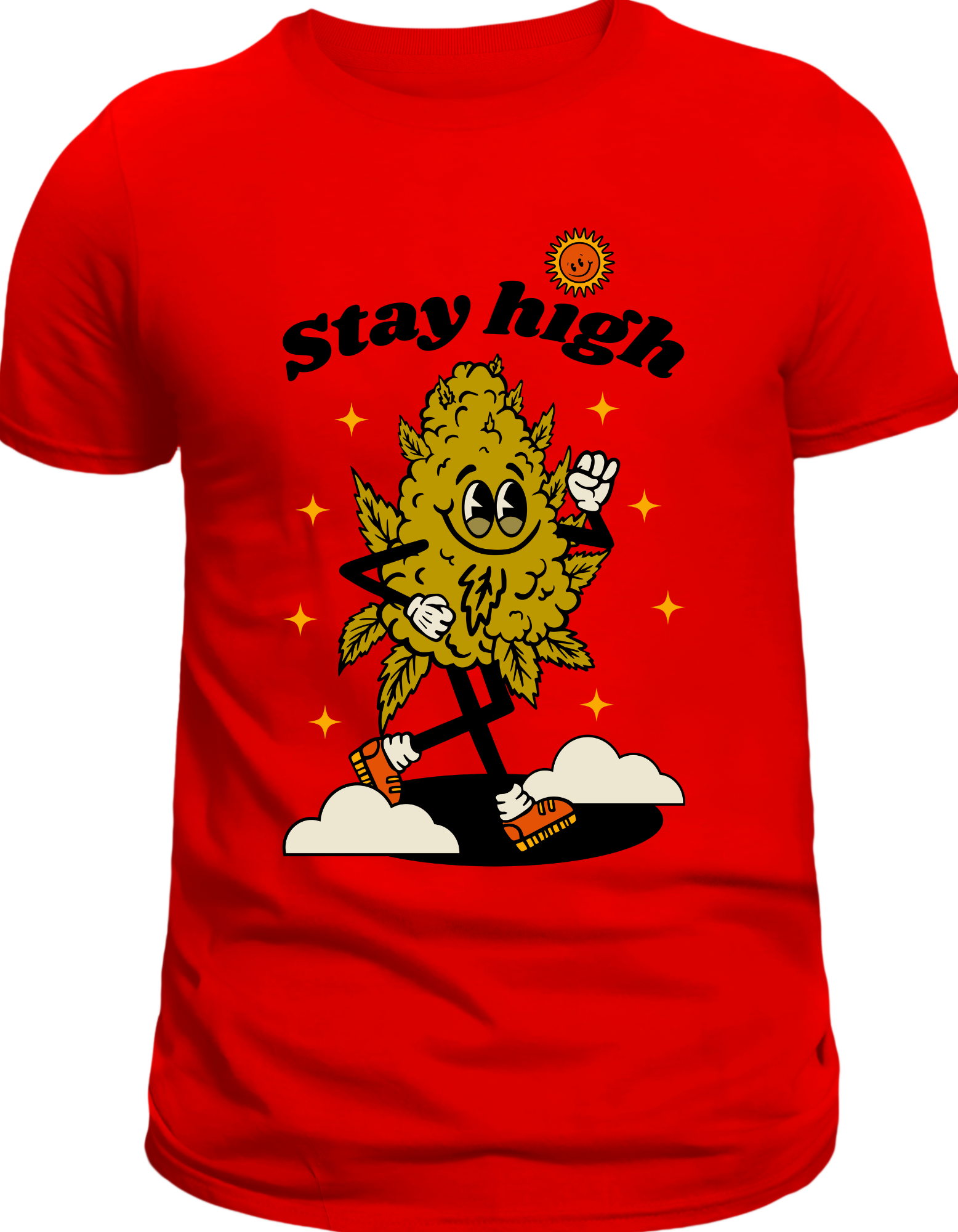 Custom Printed Shirt: Stay High