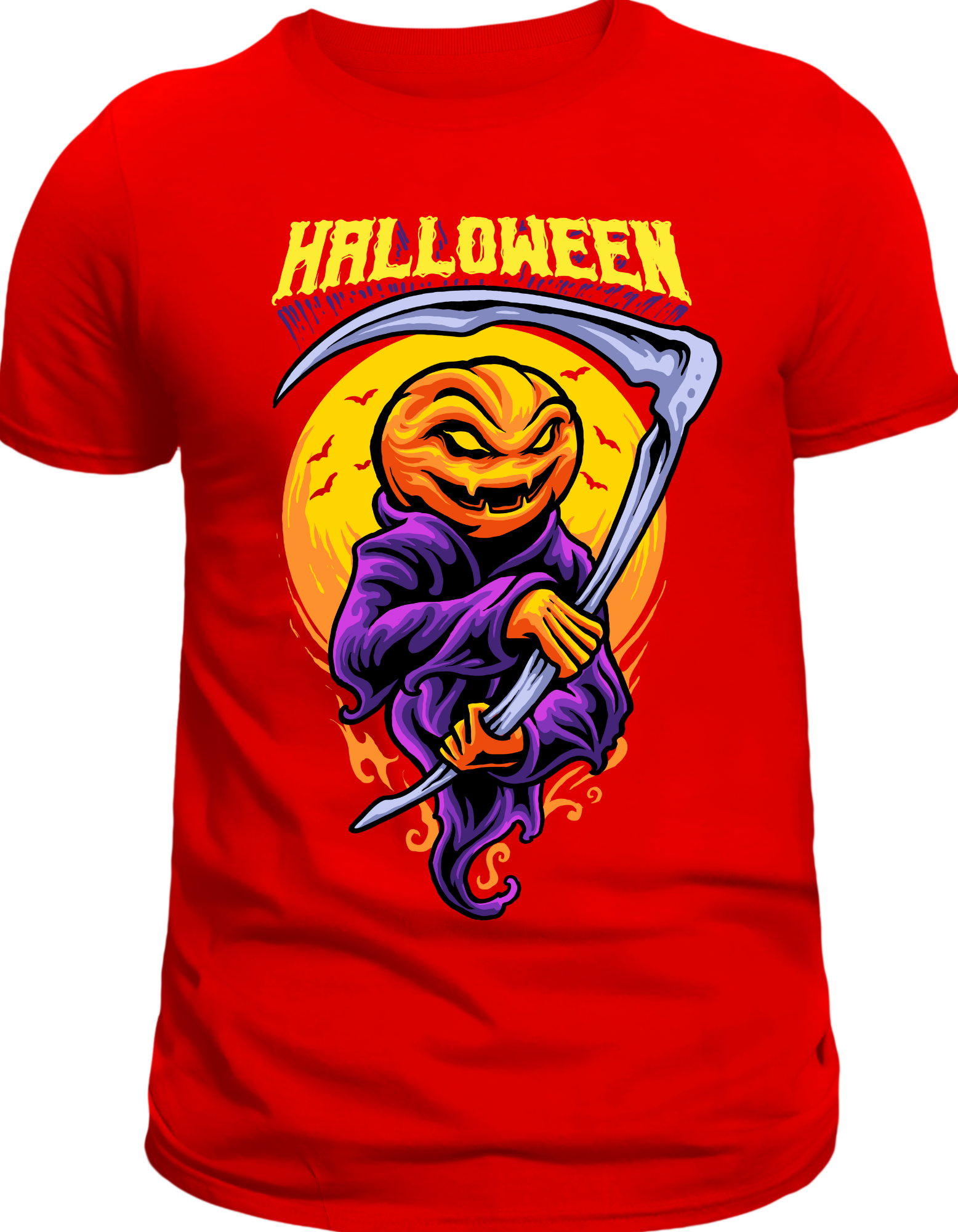 Custom Printed Shirts: Halloween Pumpkin Ghost