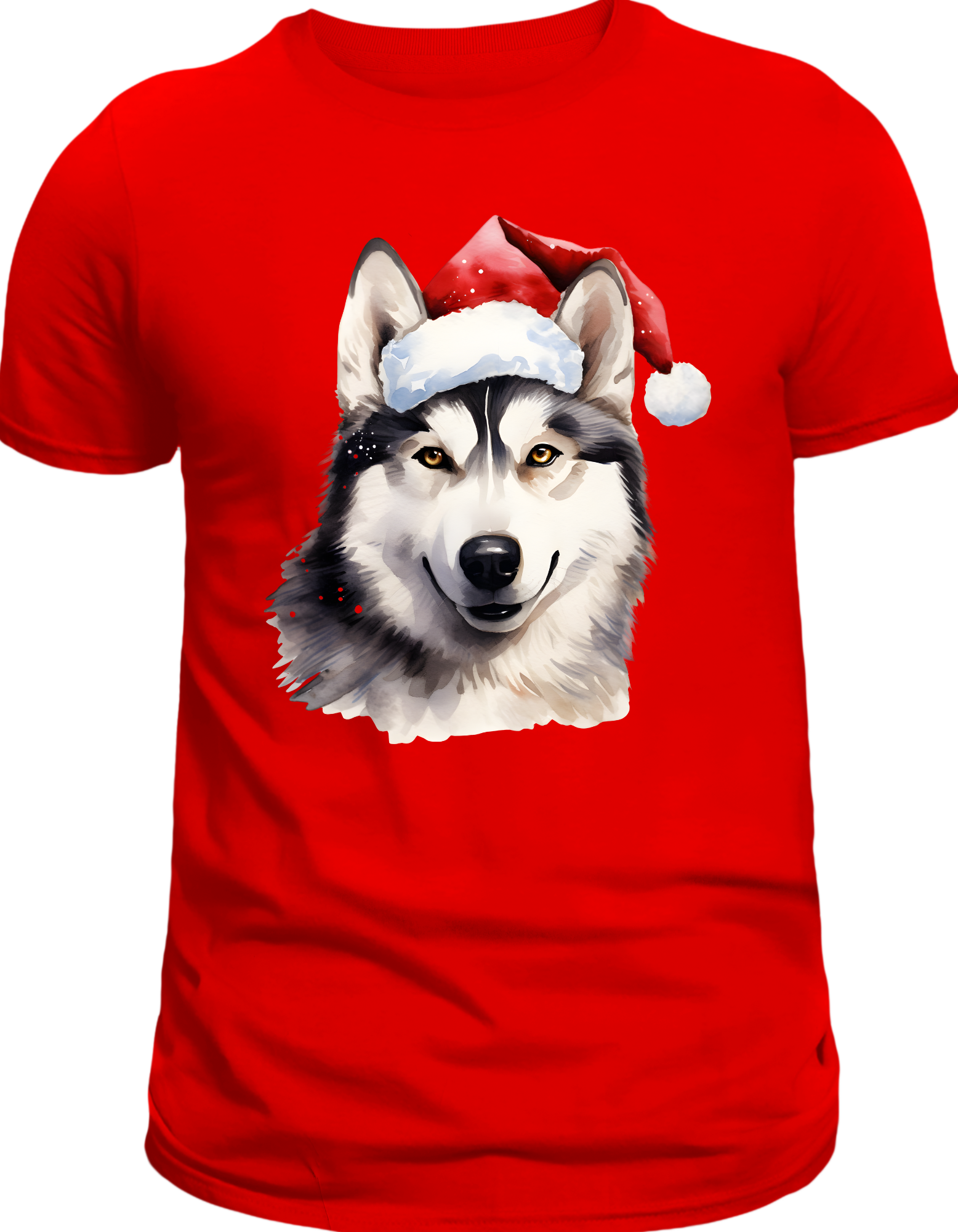 Custom Printed Shirt: Christmas Husky