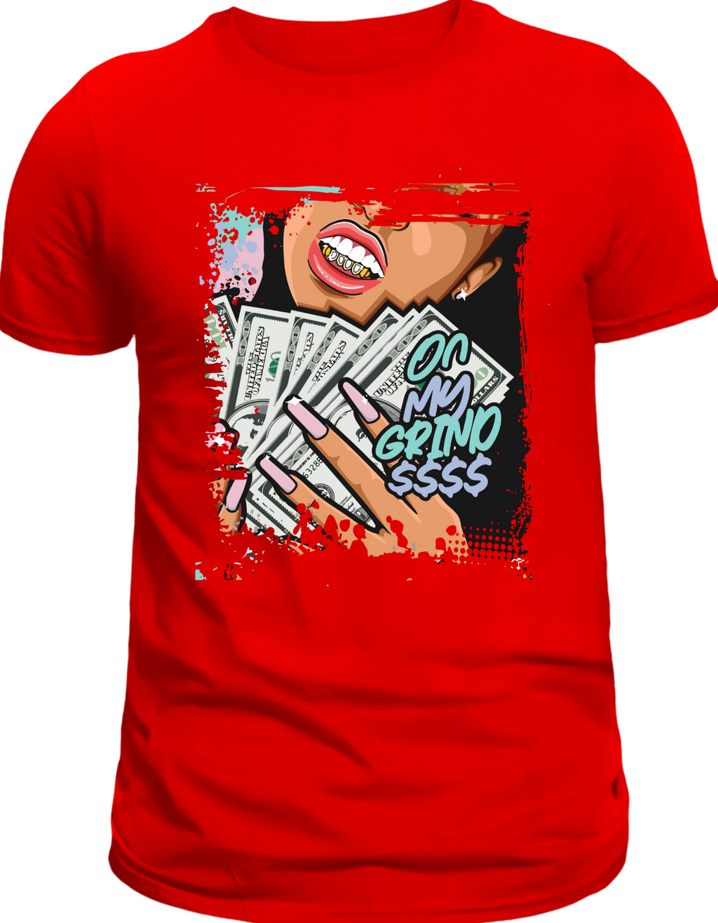 Custom Printed Shirts: On My Grind $$$$
