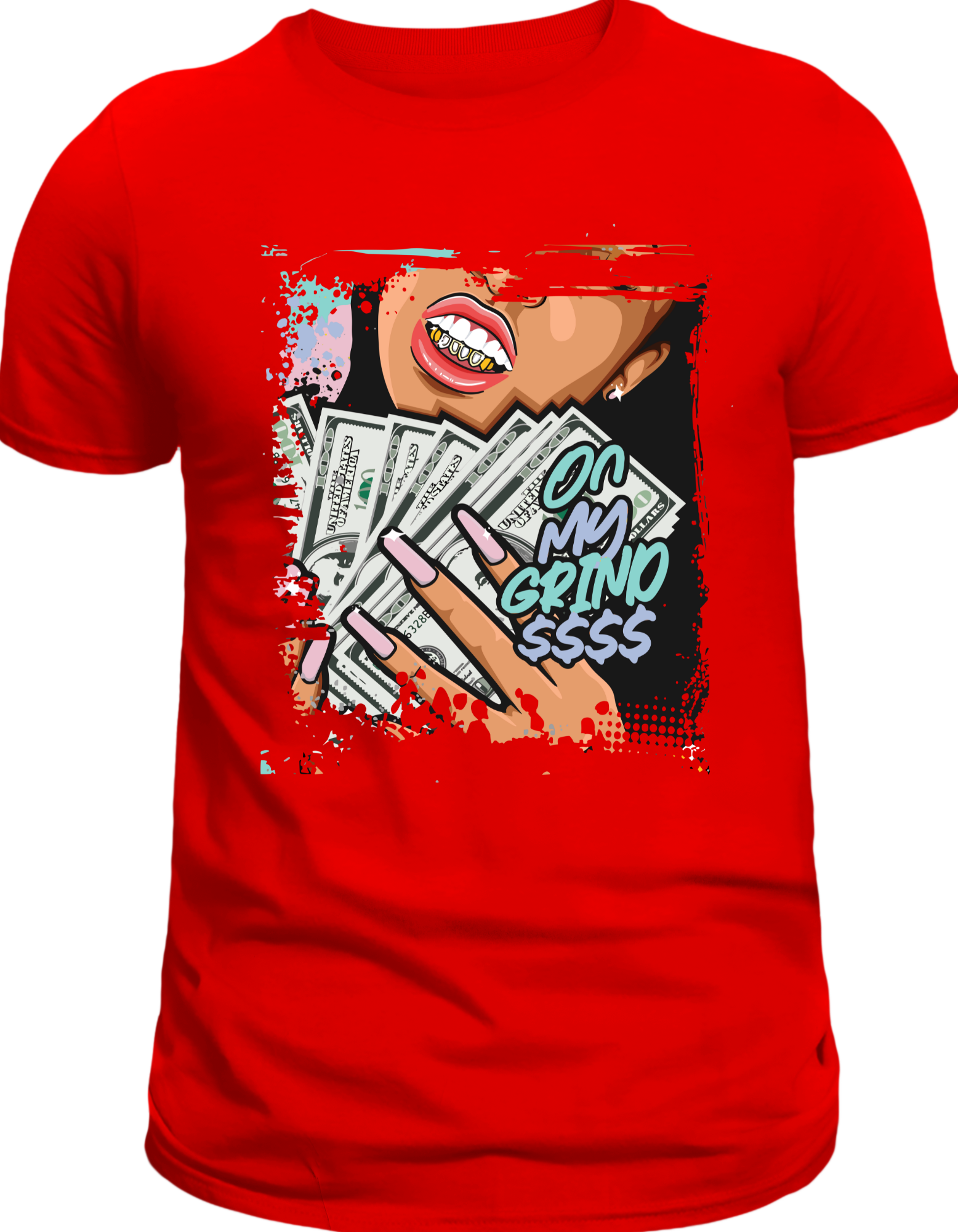 Custom Printed Shirts: On My Grind $$$$
