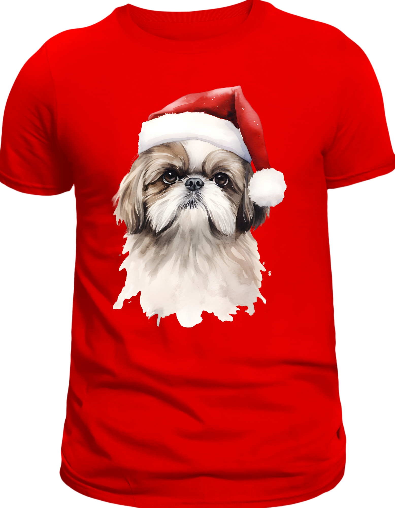 Custom Printed Shirt: Christmas Puff Dog