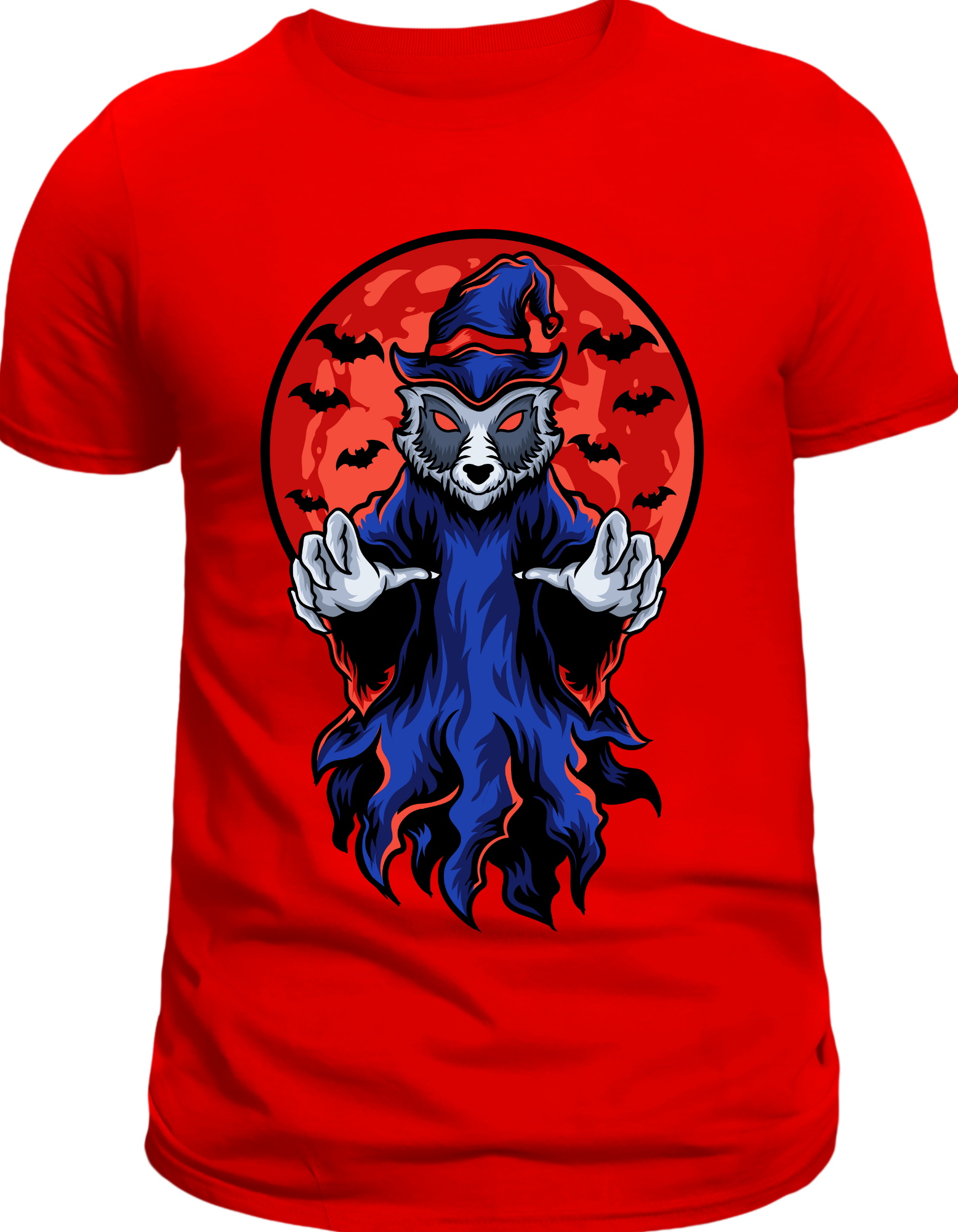 Custom Printed Shirts: Halloween Racoon Ghost
