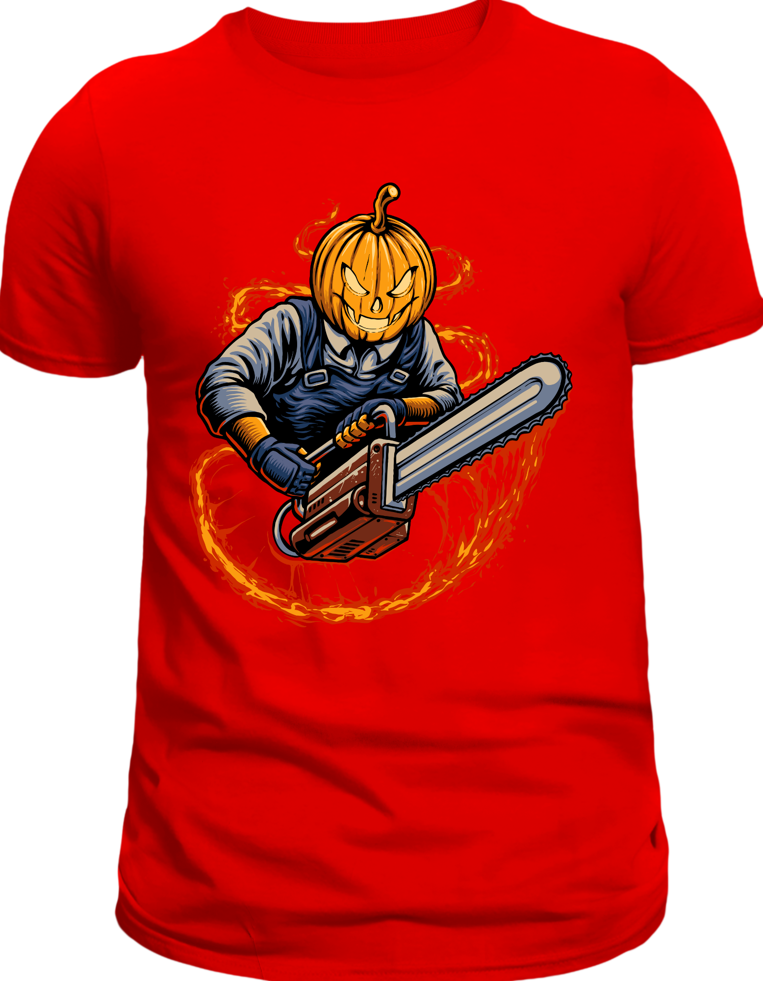 Custom Printed Shirts: Halloween Chainsaw