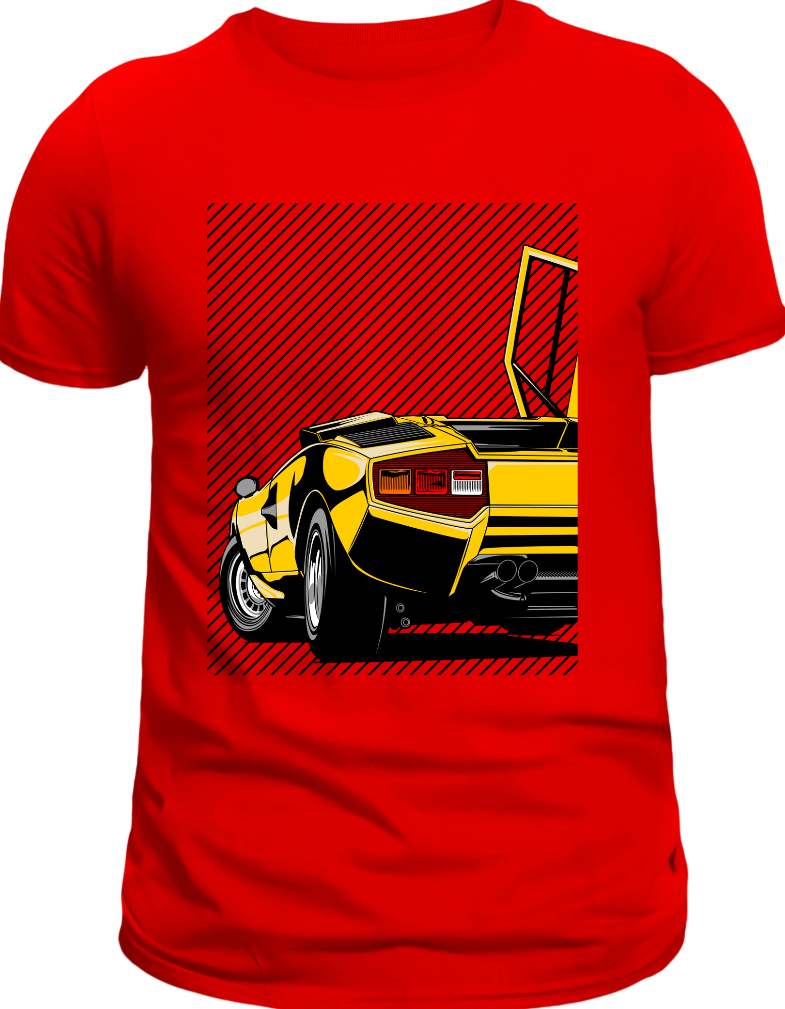 Custom Printed Shirts: Gold Lambo