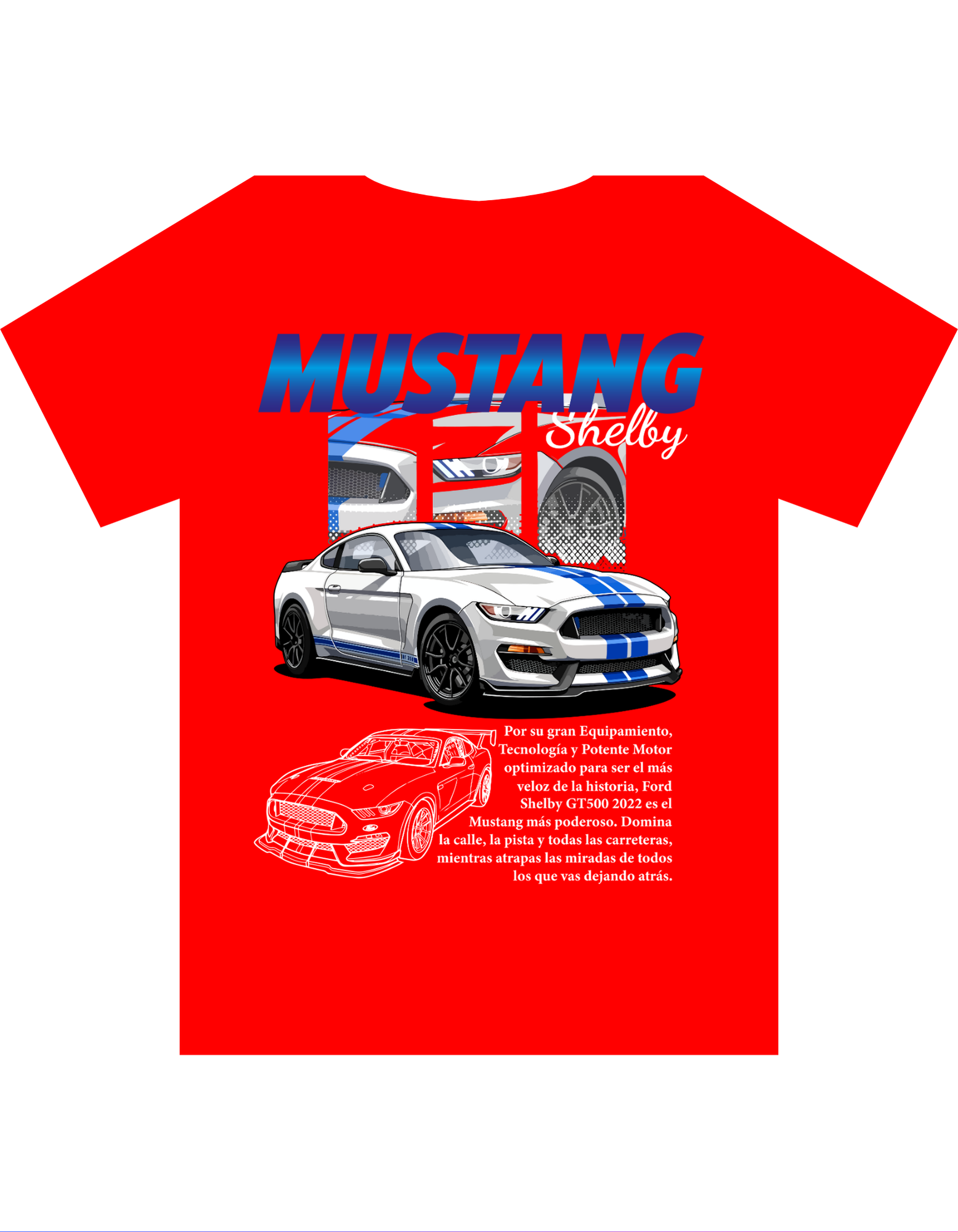 Custom Printed Shirts: Mustang Shelby
