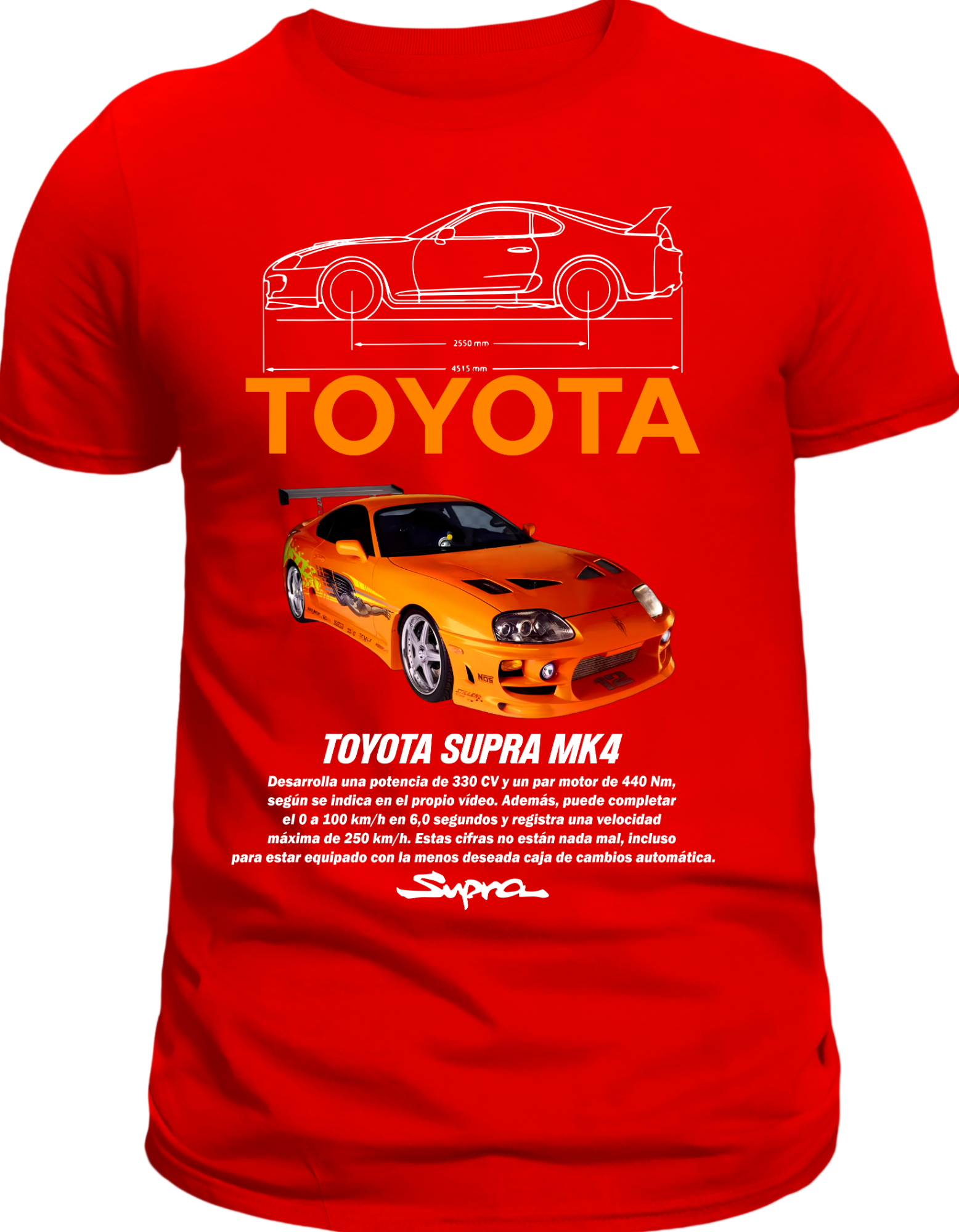 Custom Printed Shirts: Toyota Supra MK4