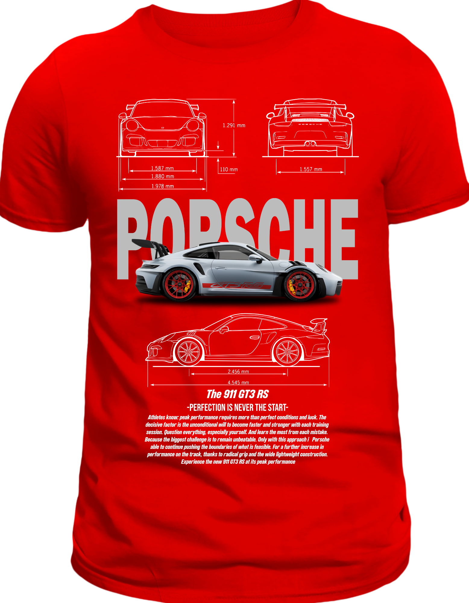 Custom Printed Shirts: Porshe 911