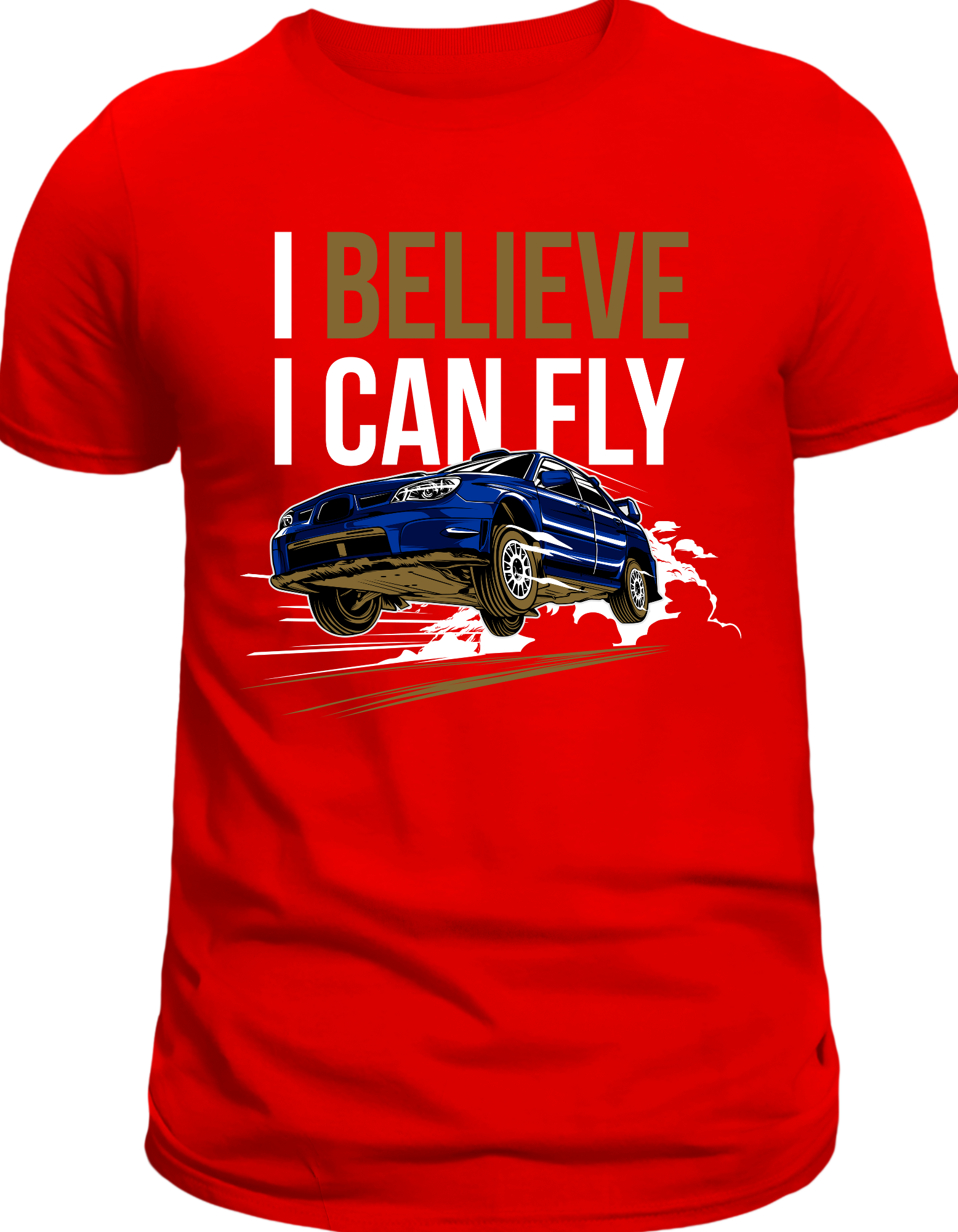 Custom Printed Shirts: I Believe I Can Fly