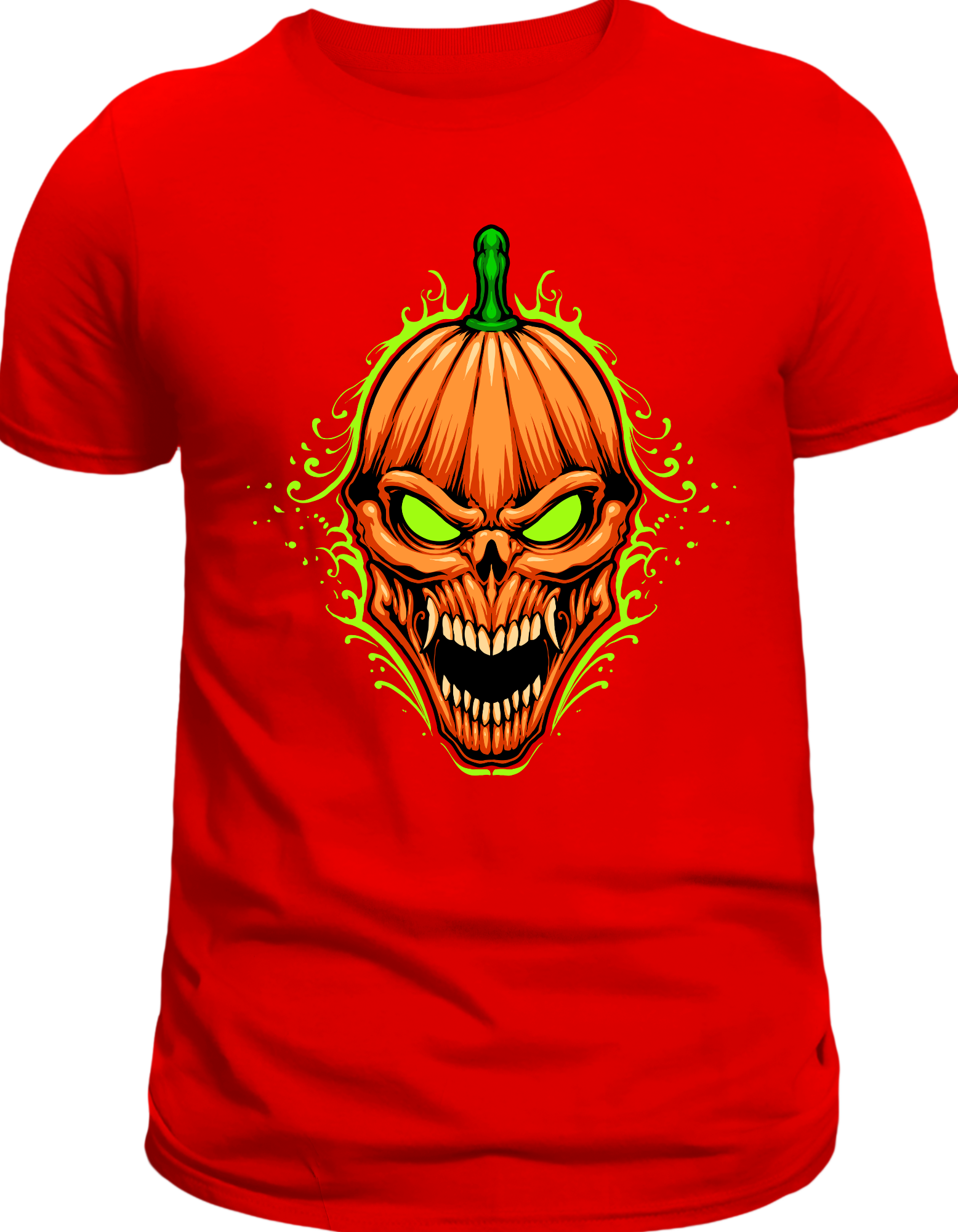 Custom Printed Shirts: Halloween Haunted Pumpkin
