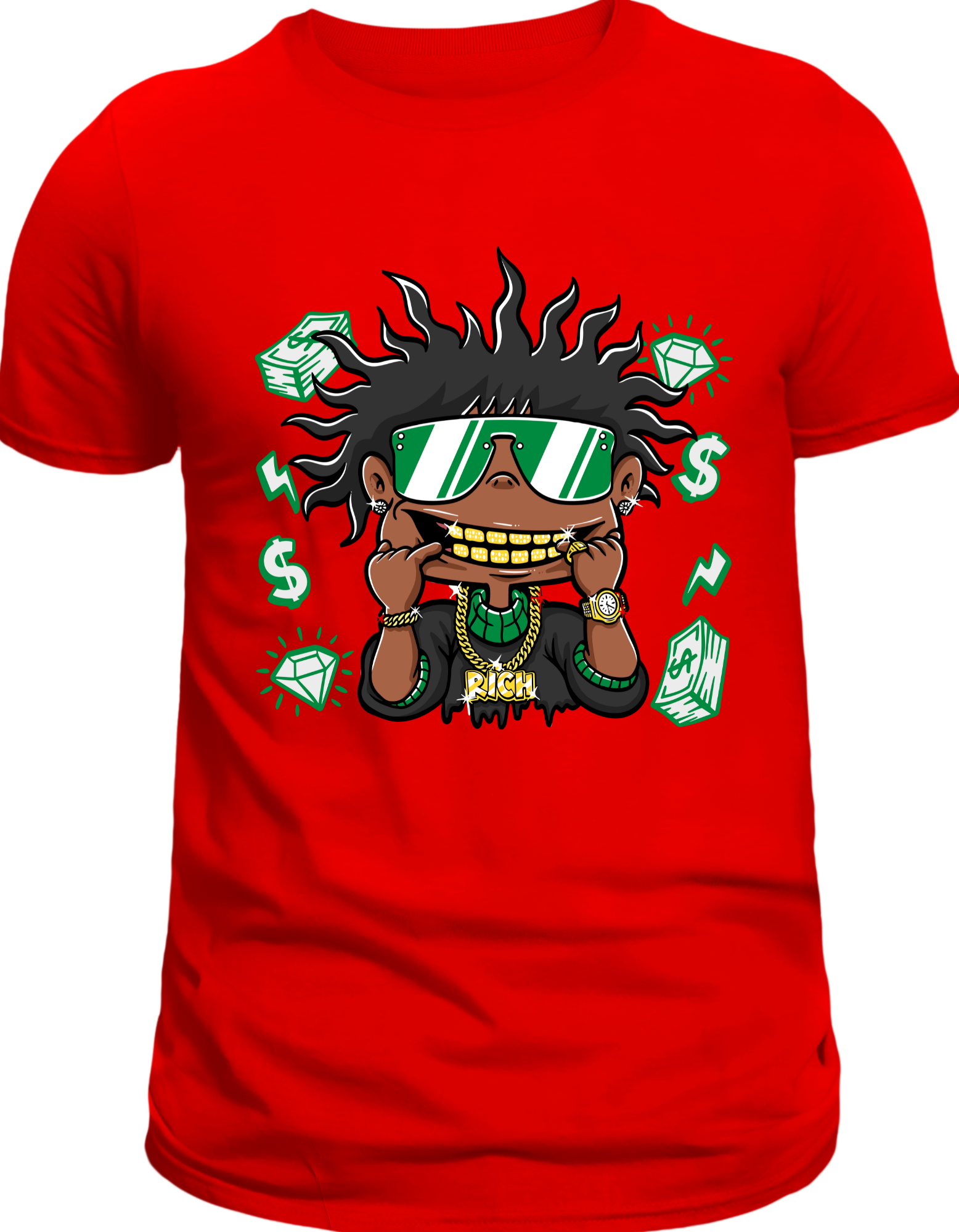 Custom Printed Shirts: Rich Man