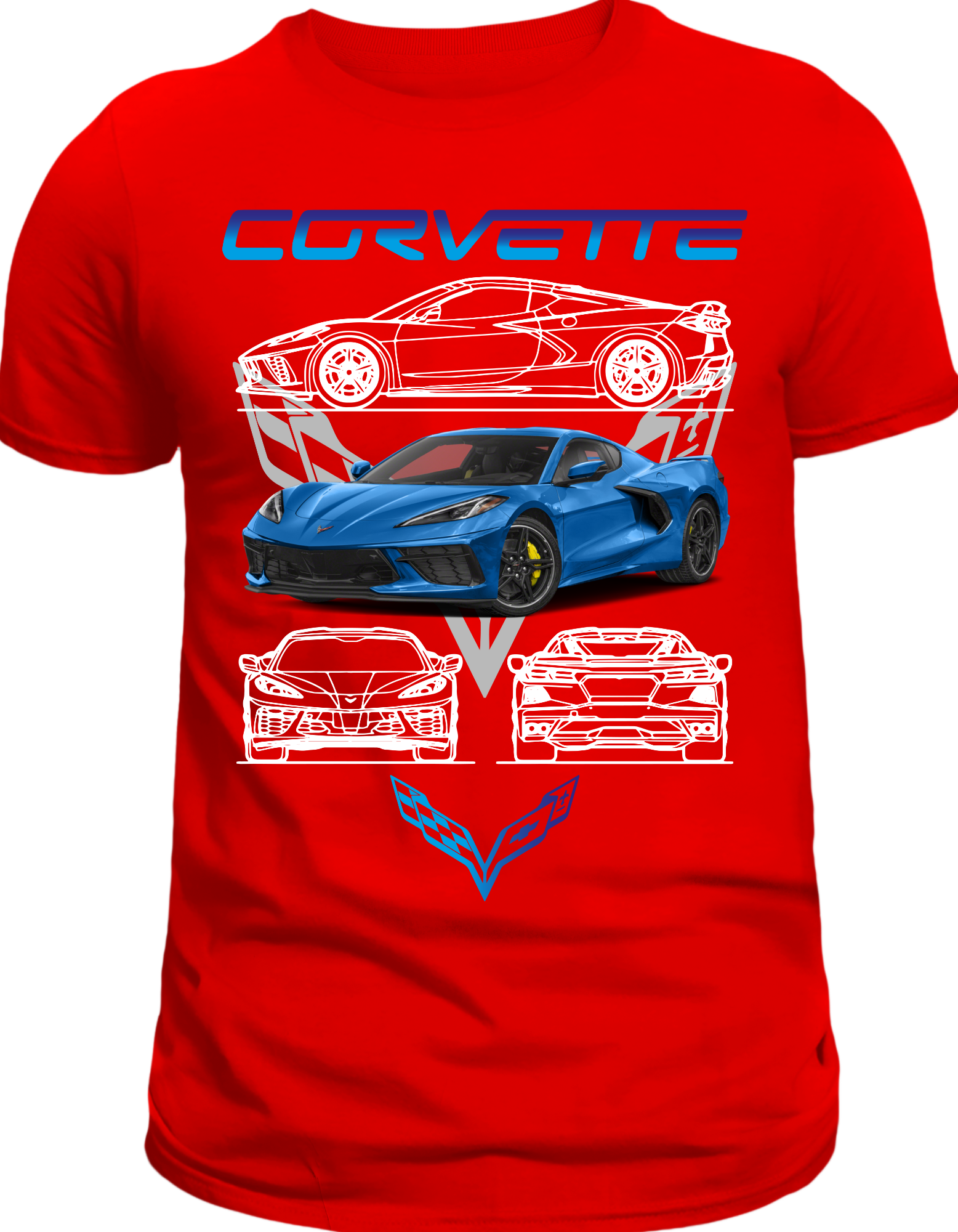 Custom Printed Shirts: Corvette