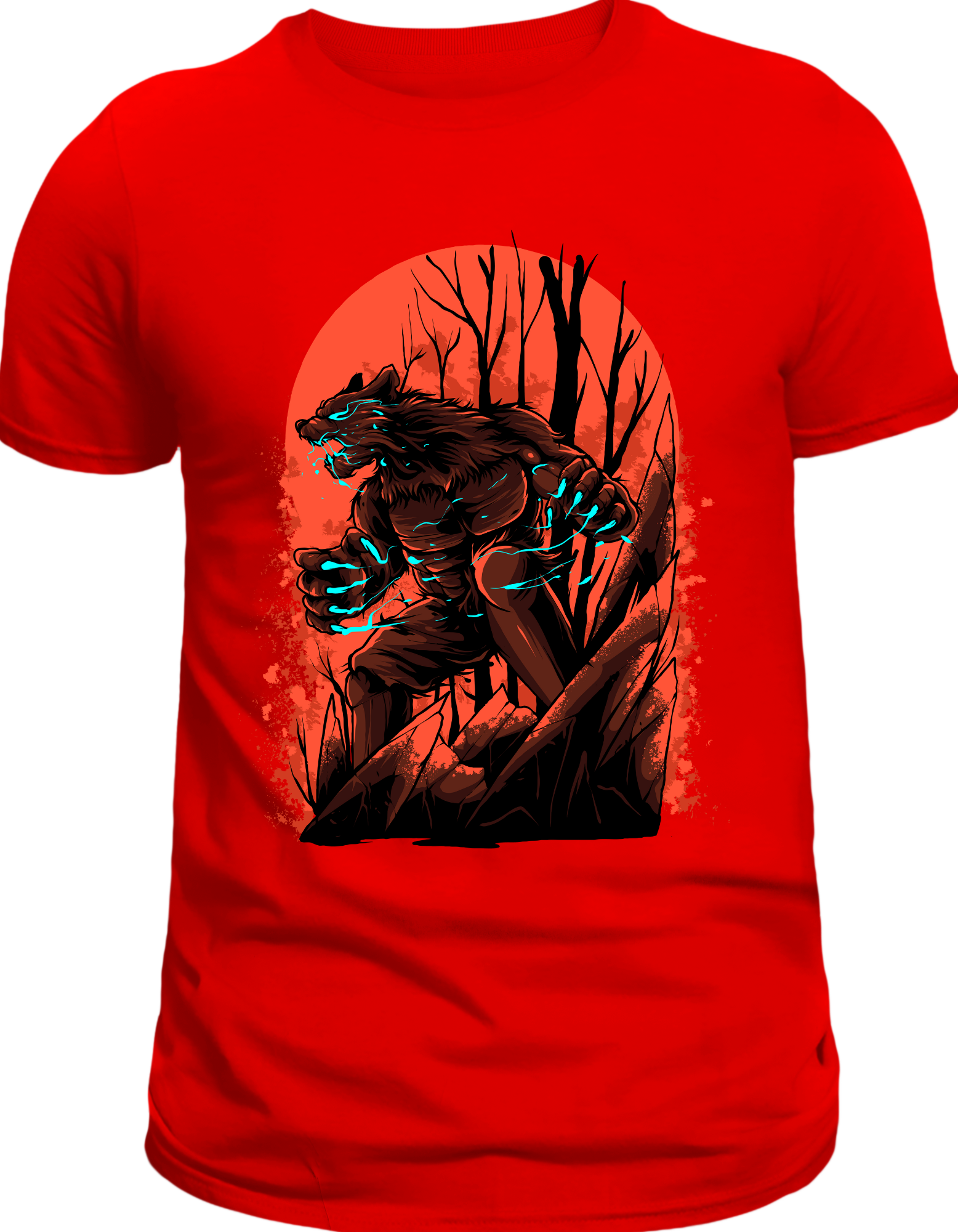 Custom Printed Shirts: Halloween Growling Bear