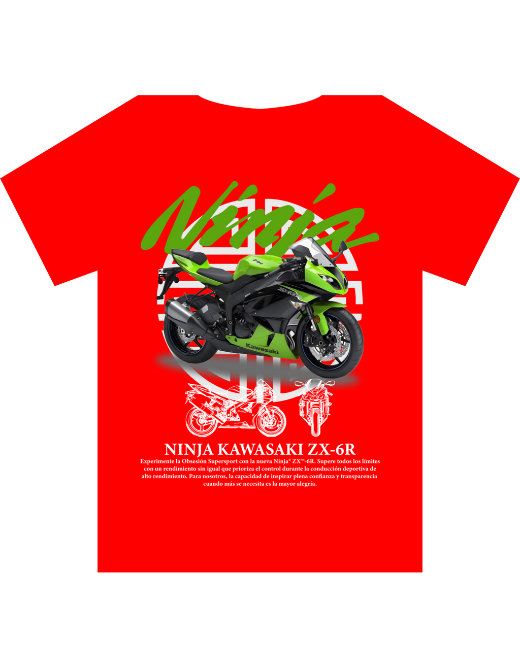 Custom Printed Shirts: Ninja Kawasaki