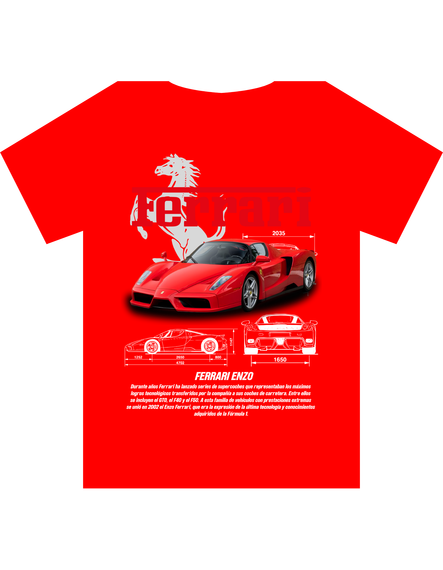 Custom Printed Shirts: Ferrari