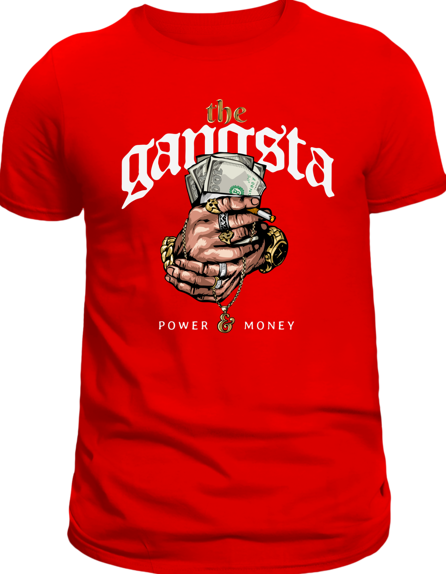 Custom Printed Shirts: The Gangsta (Power Money)