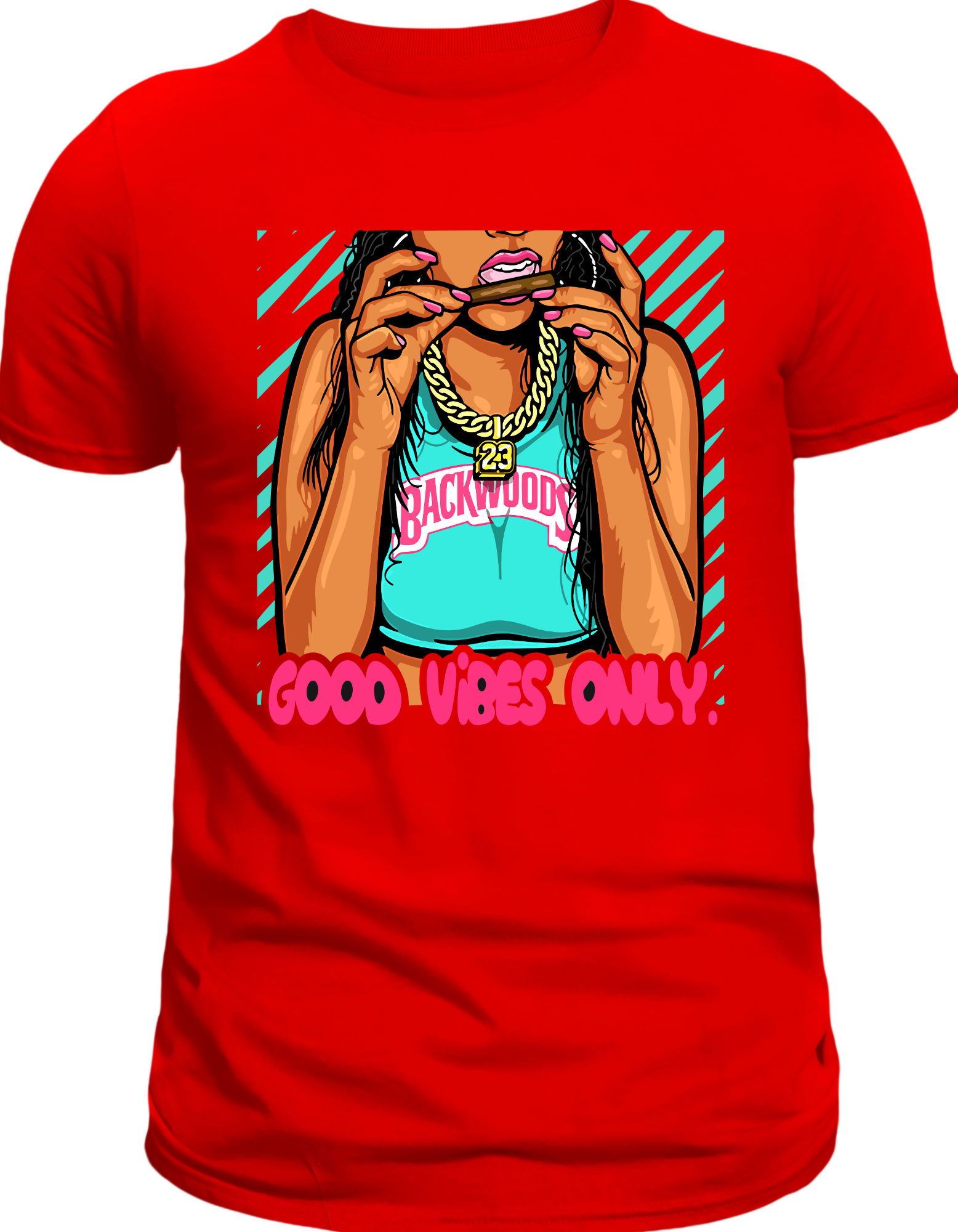 Custom Printed Shirts: Good Vibes Only