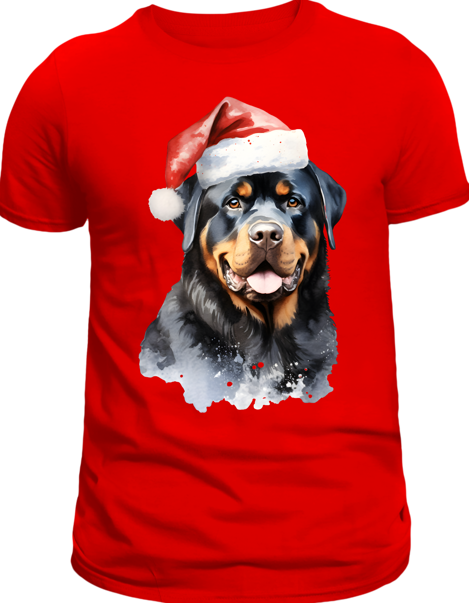 Custom Printed Shirt: Christmas Rottweiler