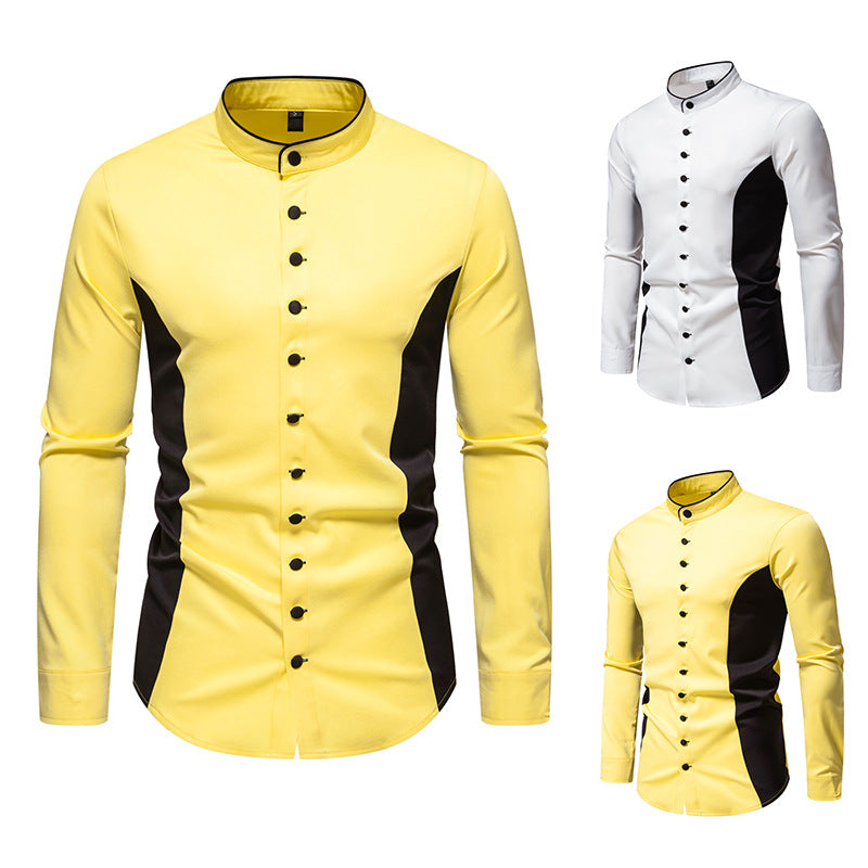 European And American Style Men's Clothing Casual Loose Long Sleeve