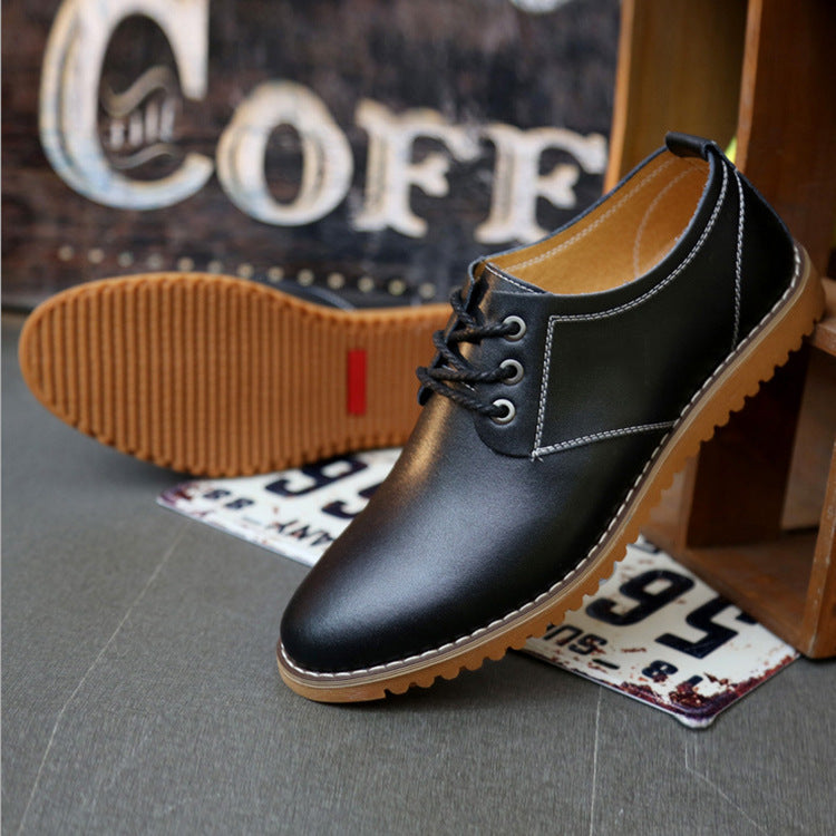 Men's Casual Leather Shoes Large Size Genuine Leather Shoes