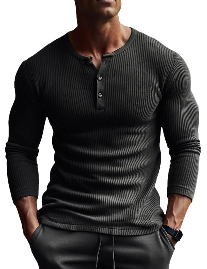 Fitness High Elastic Bottoming Shirt European And American V-neck Solid Color