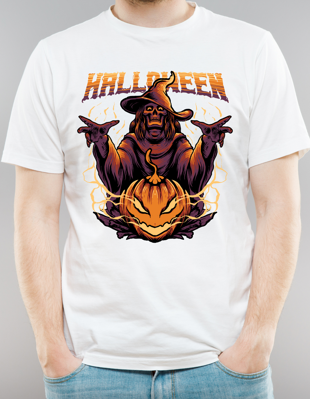 Custom Printed Shirts: Halloween Witch