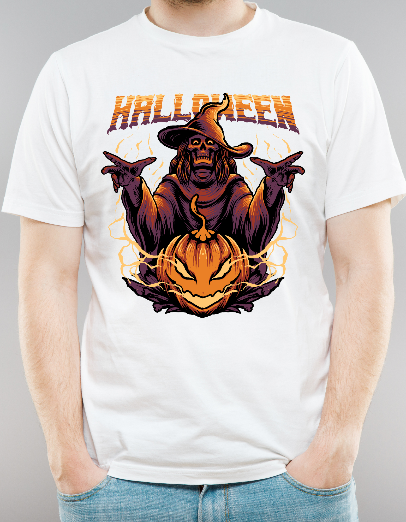 Custom Printed Shirts: Halloween Witch