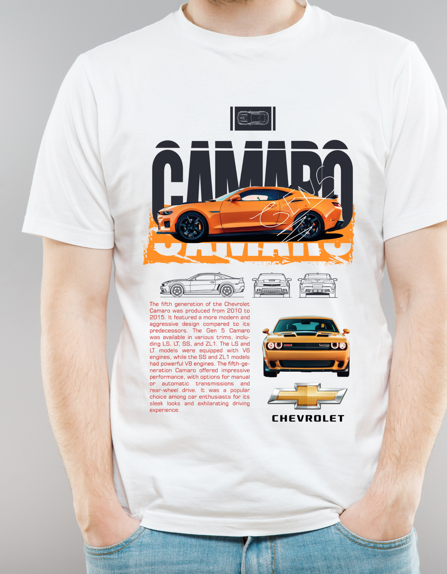 Custom Printed Shirts: Chevrolet Camaro