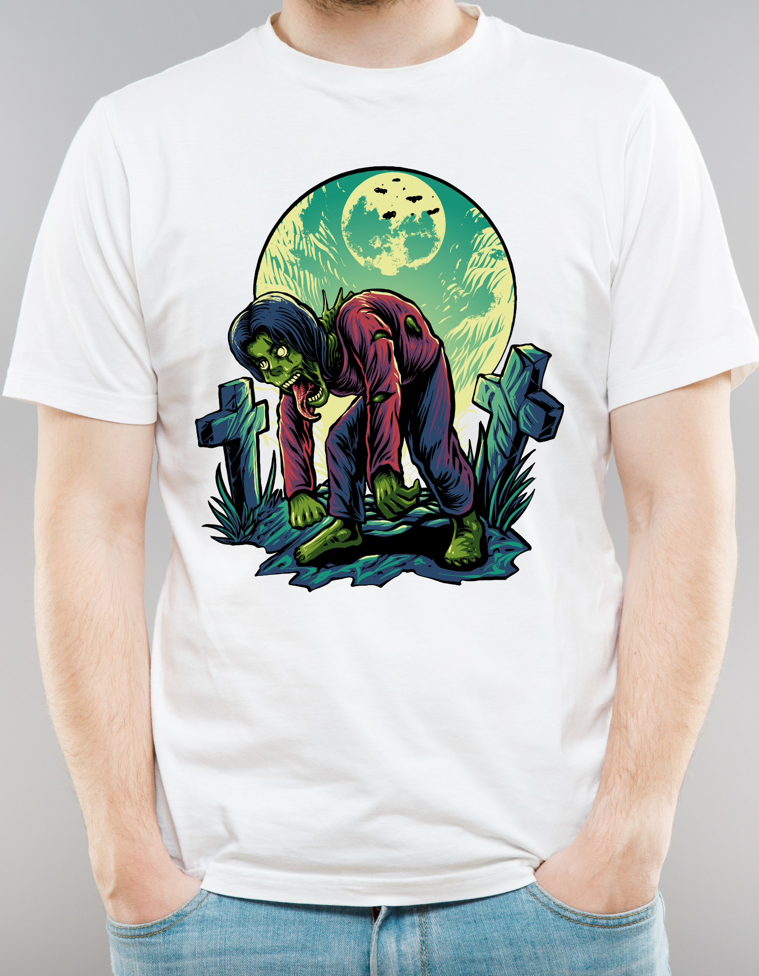 Custom Printed Shirts: Halloween Zombie Land