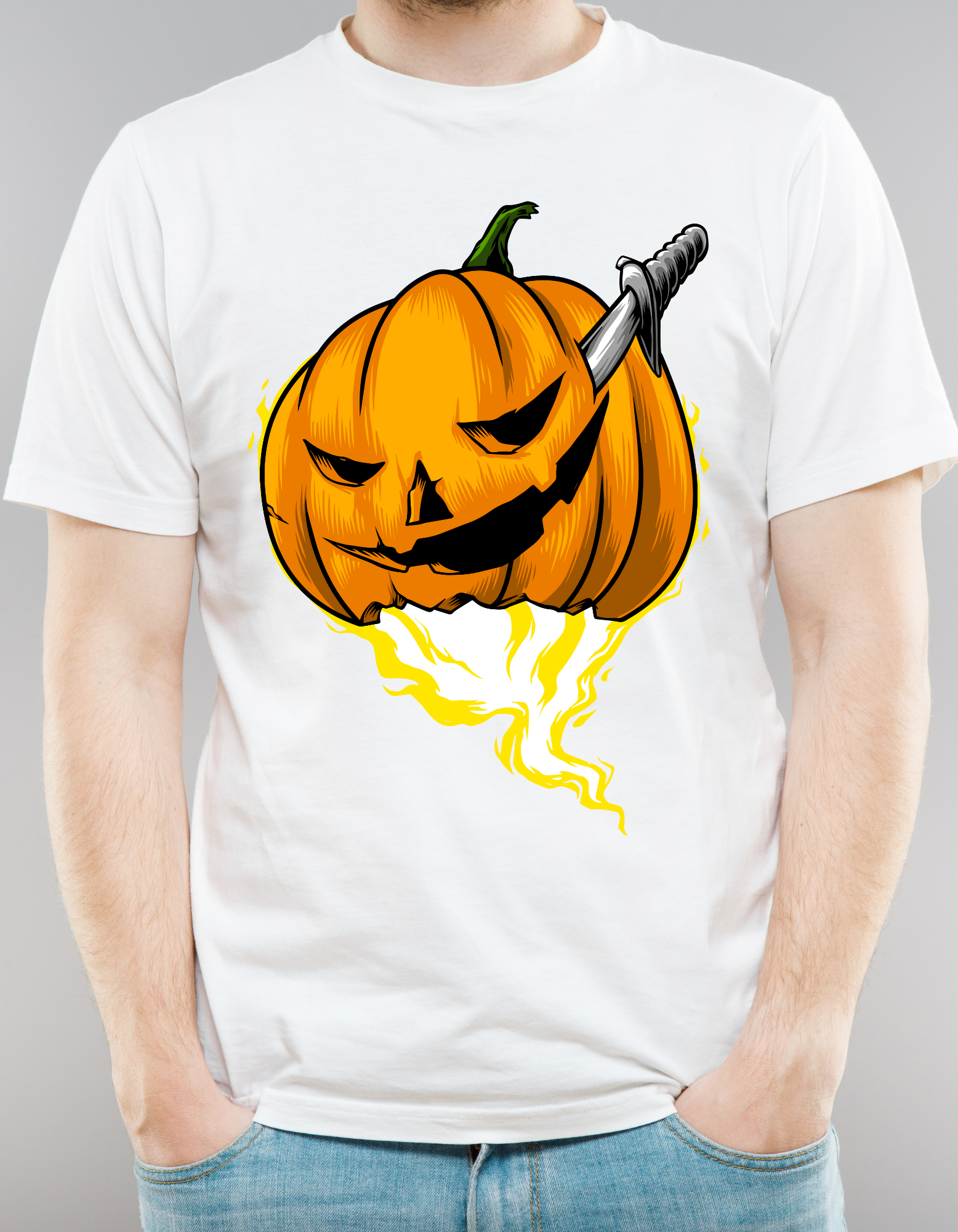 Custom Printed Shirts: Halloween Knife