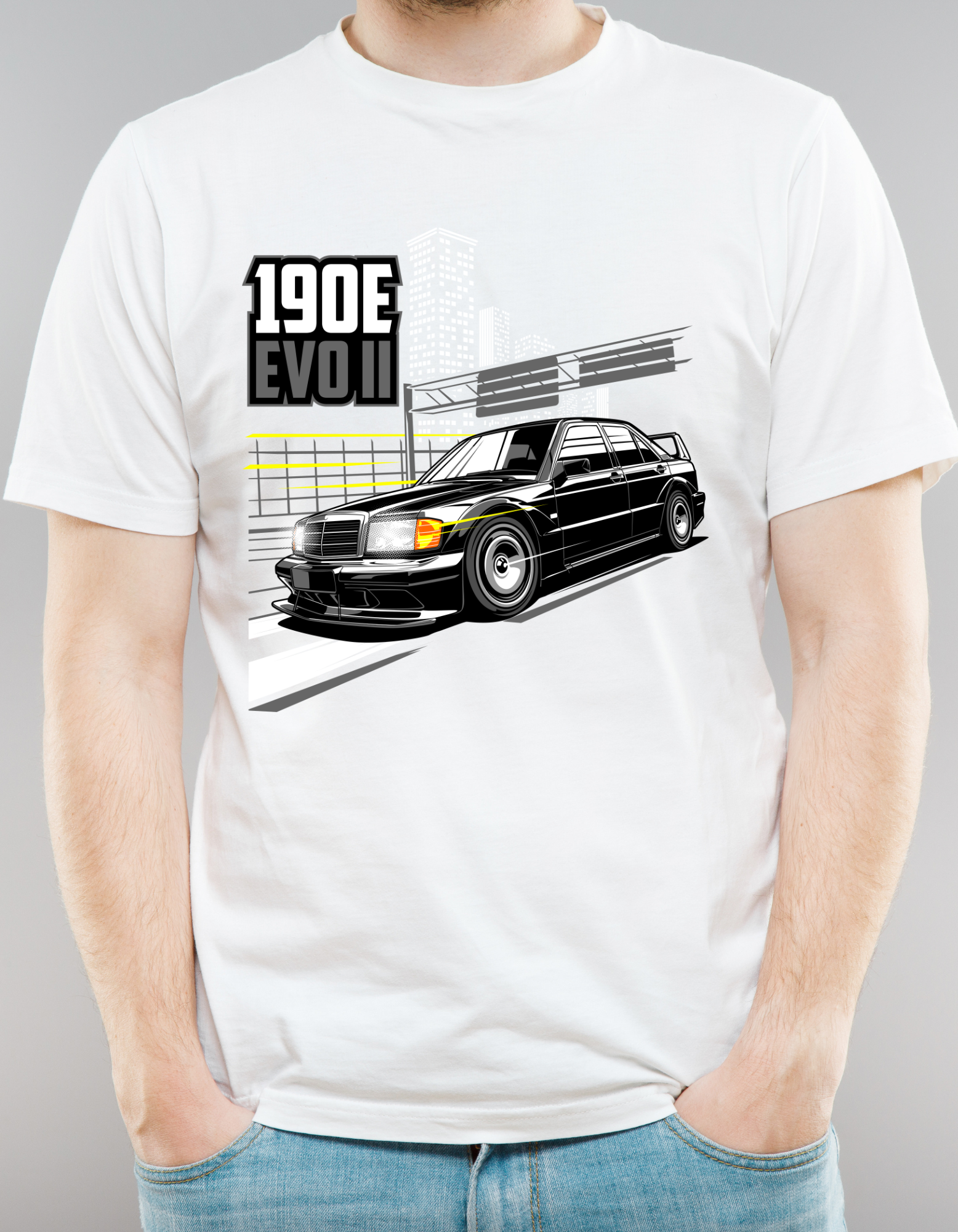 Custom Printed Shirts: 190E Evo II