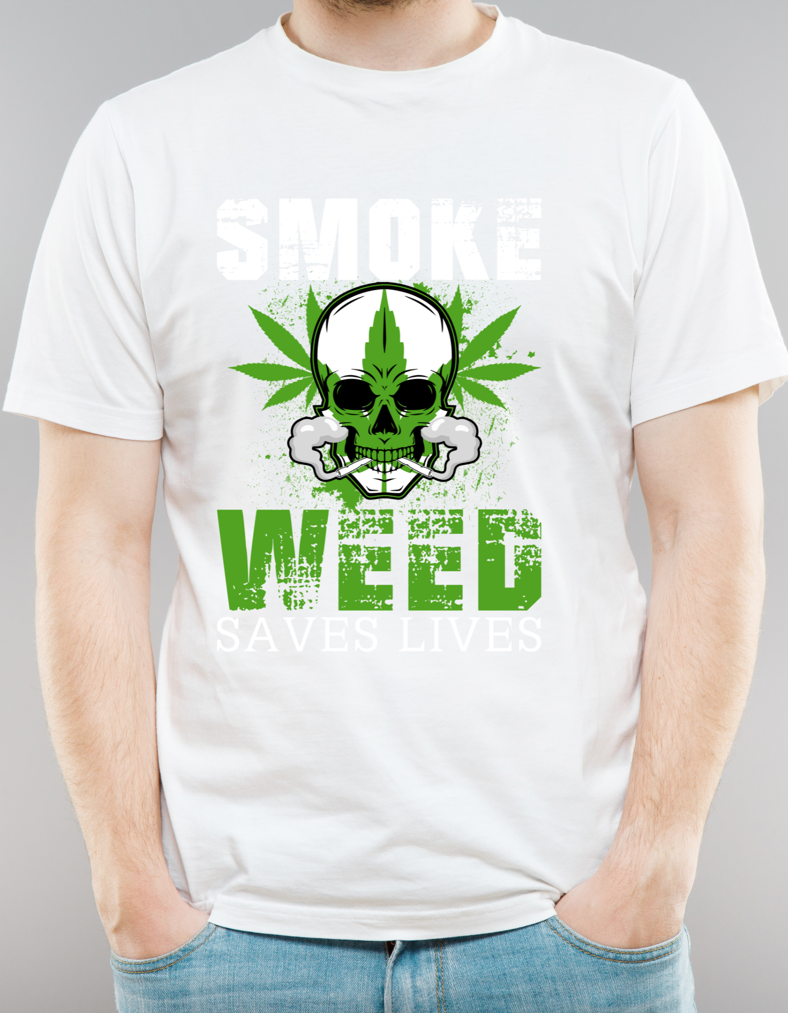 Custom Printed Shirt: Weed Saves Lives