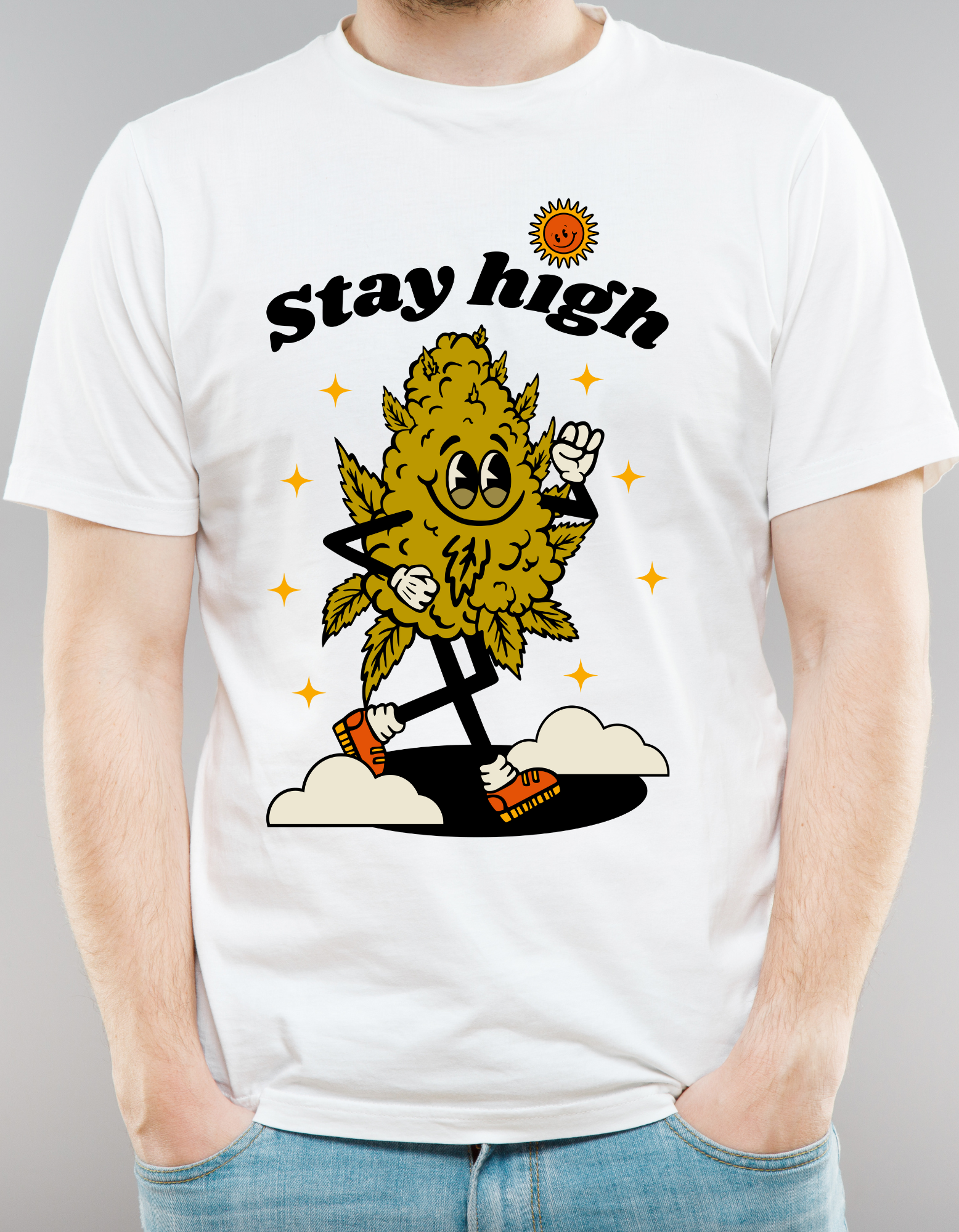 Custom Printed Shirt: Stay High