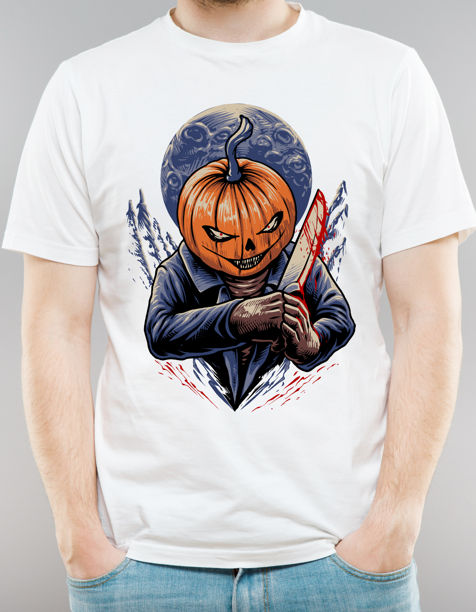 Custom Printed Shirts: Halloween Pumpkin Slayer