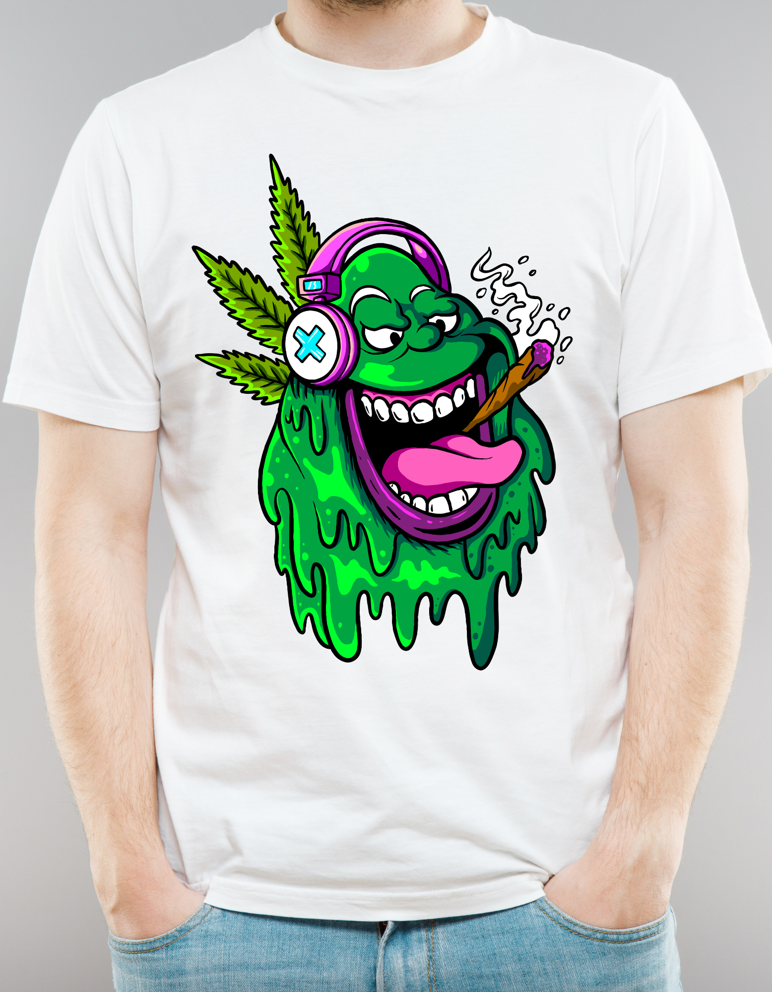 Custom Printed Shirts: Smoking Slimeman