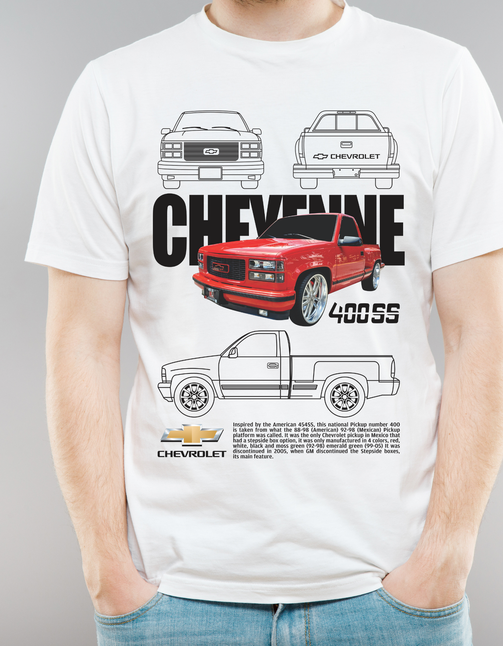 Custom Printed Shirts: Chevrolet Cheyenne 400SS