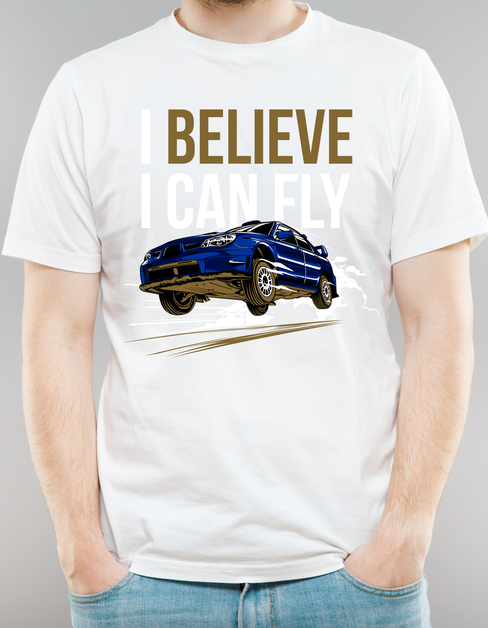 Custom Printed Shirts: I Believe I Can Fly
