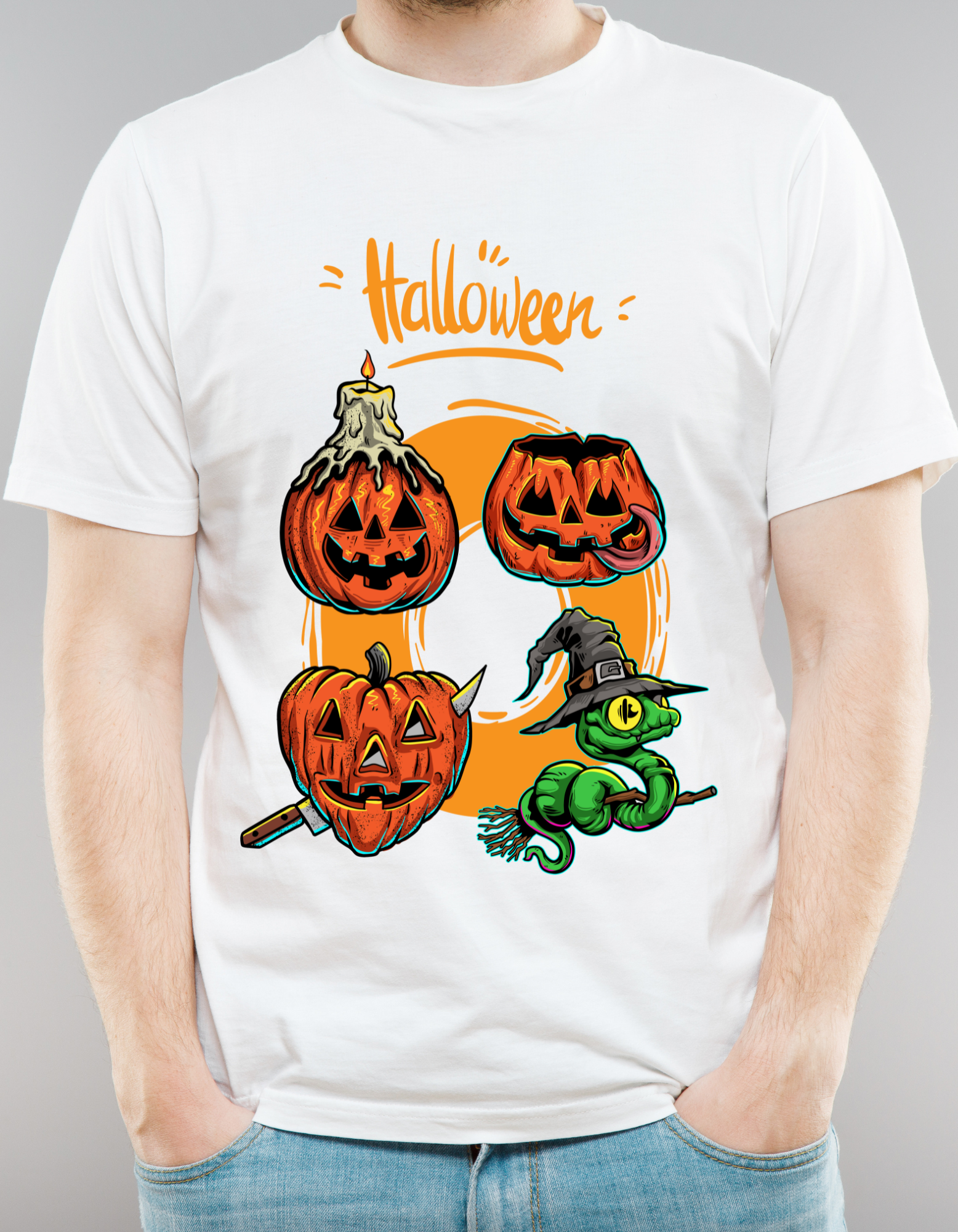 Custom Printed Shirts: Halloween Snake